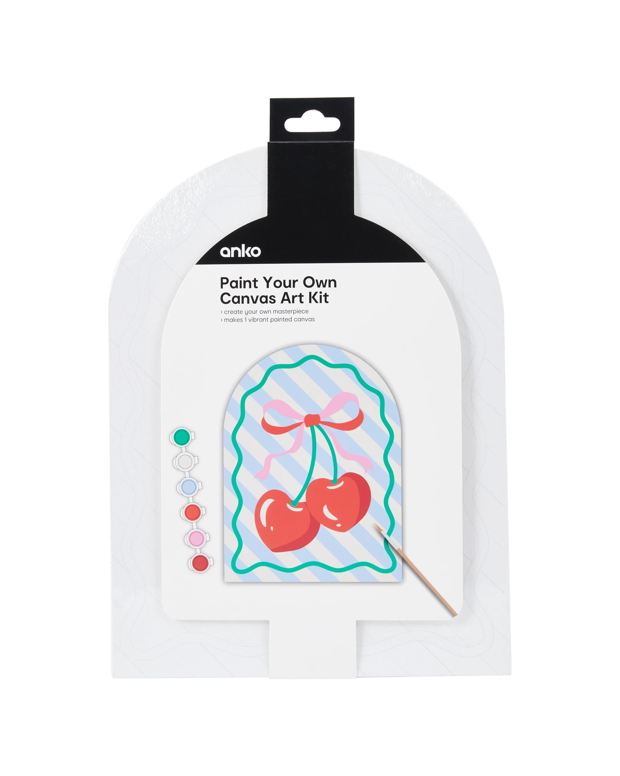 1 Paint Your Own Canvas Art Kit - Cherry, 1 of 4