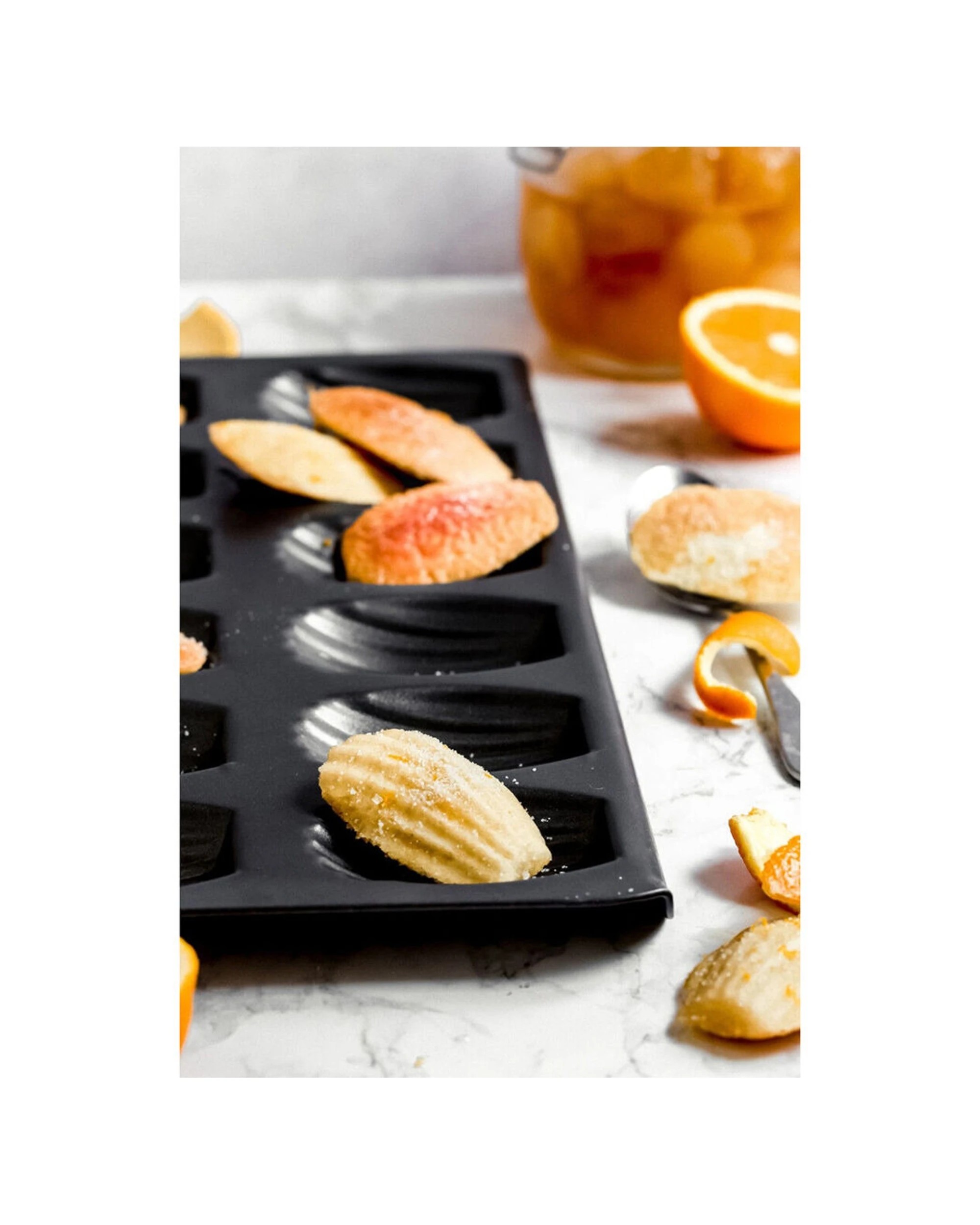 3 Mastercraft 2x 40x20cm Heavy Base 12-Cup Non-Stick Madeleine Pan - Black, 3 of 6