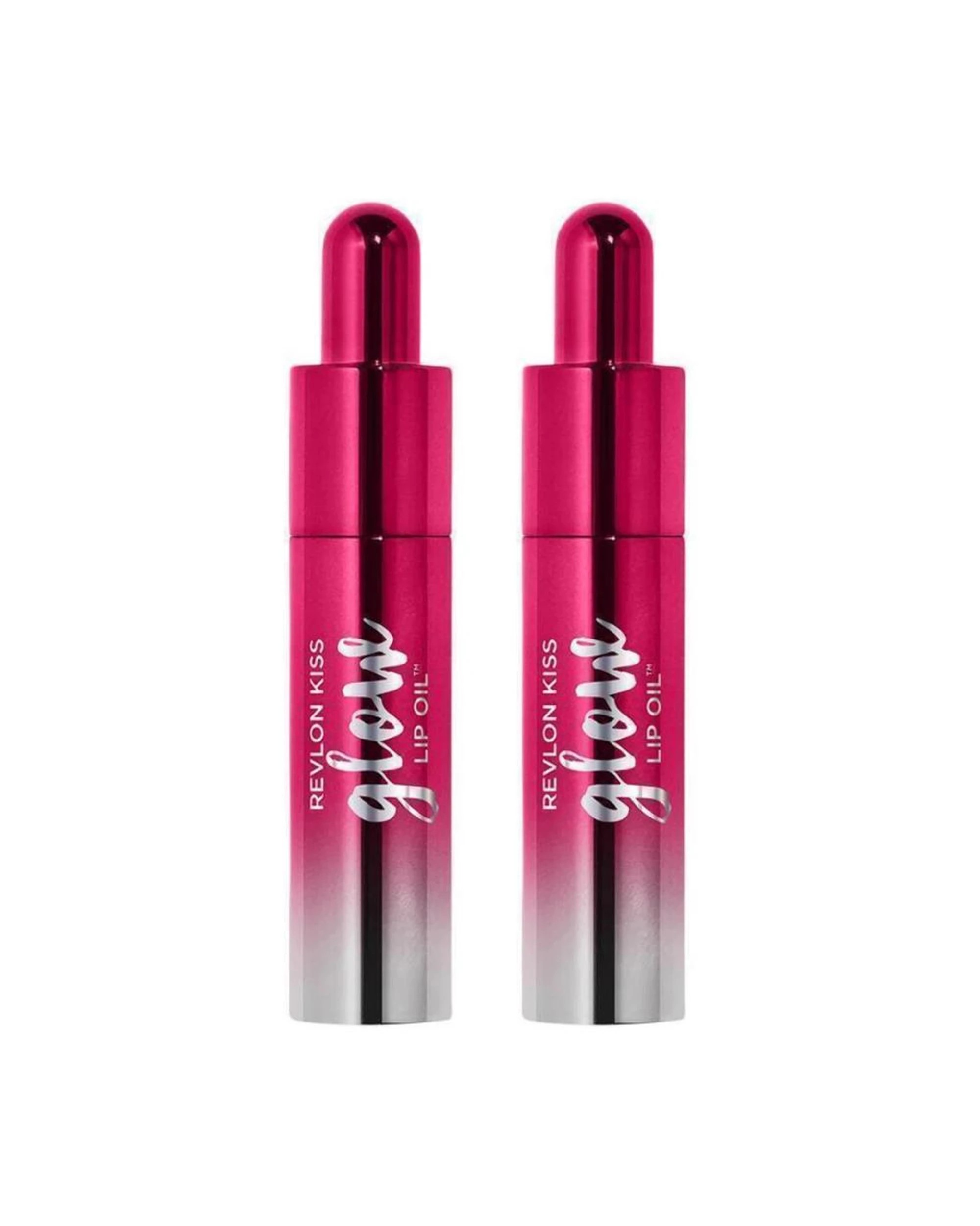 1 2 x Revlon Kiss Glow Lip Oil 7.1mL - 008 Berry Brilliant - Purple, 1 of 4