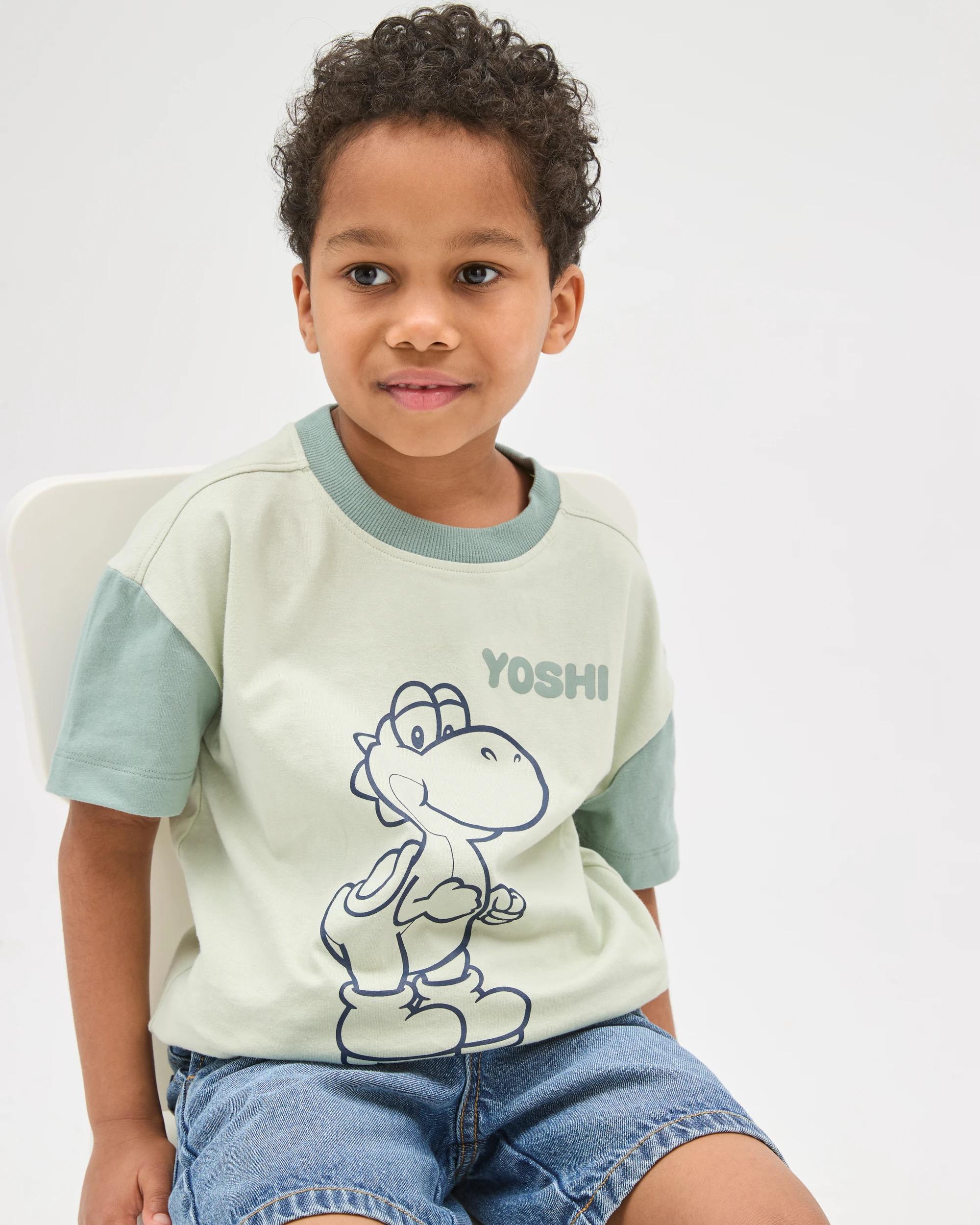3 Super Mario Australian Cotton T-Shirt GREEN, 3 of 7