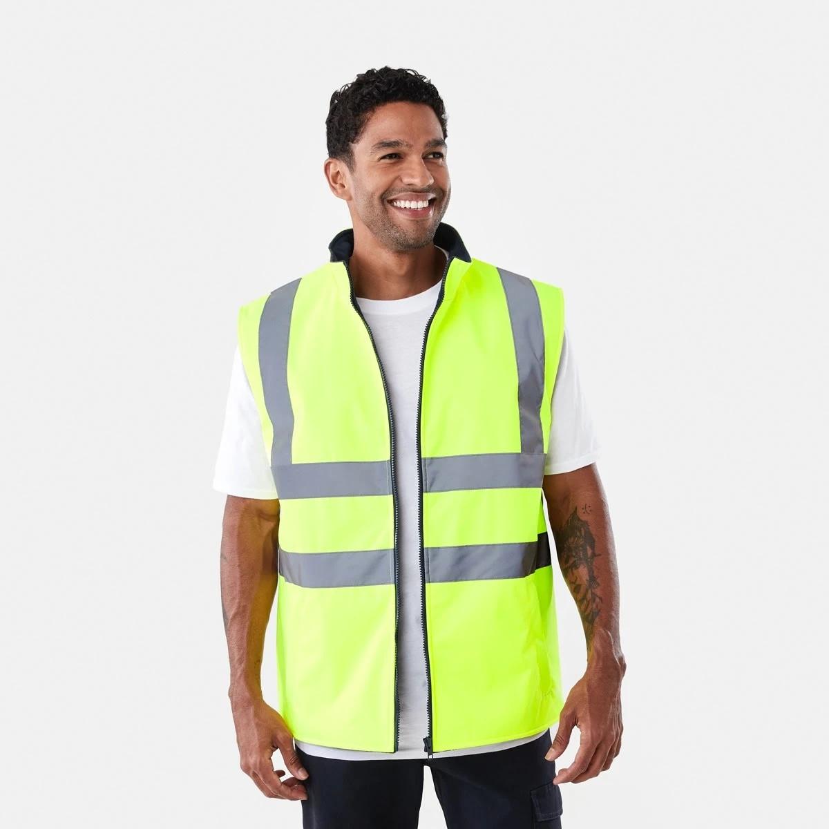 1 Hi-Visibility Reflective Heavy Duty Vest Yellow, 1 of 6