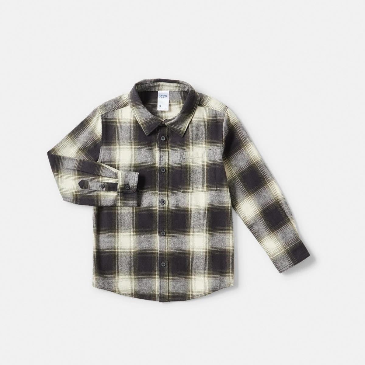 8 Yarn Dyed Flannel Shirt Grn Check, 8 of 9