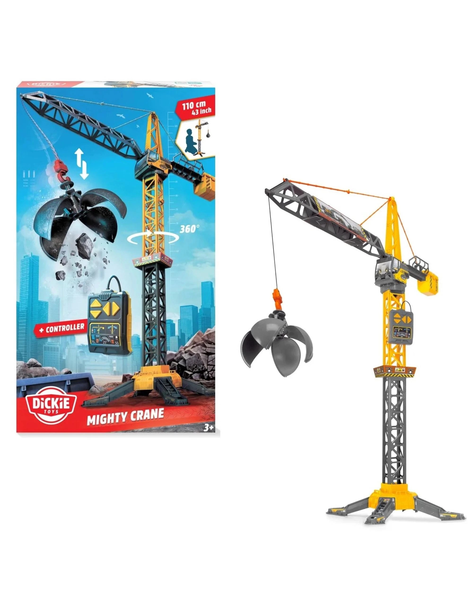 1 Dickie Toys Might Crane 110cm Remote Controlled Crane, 1 of 7