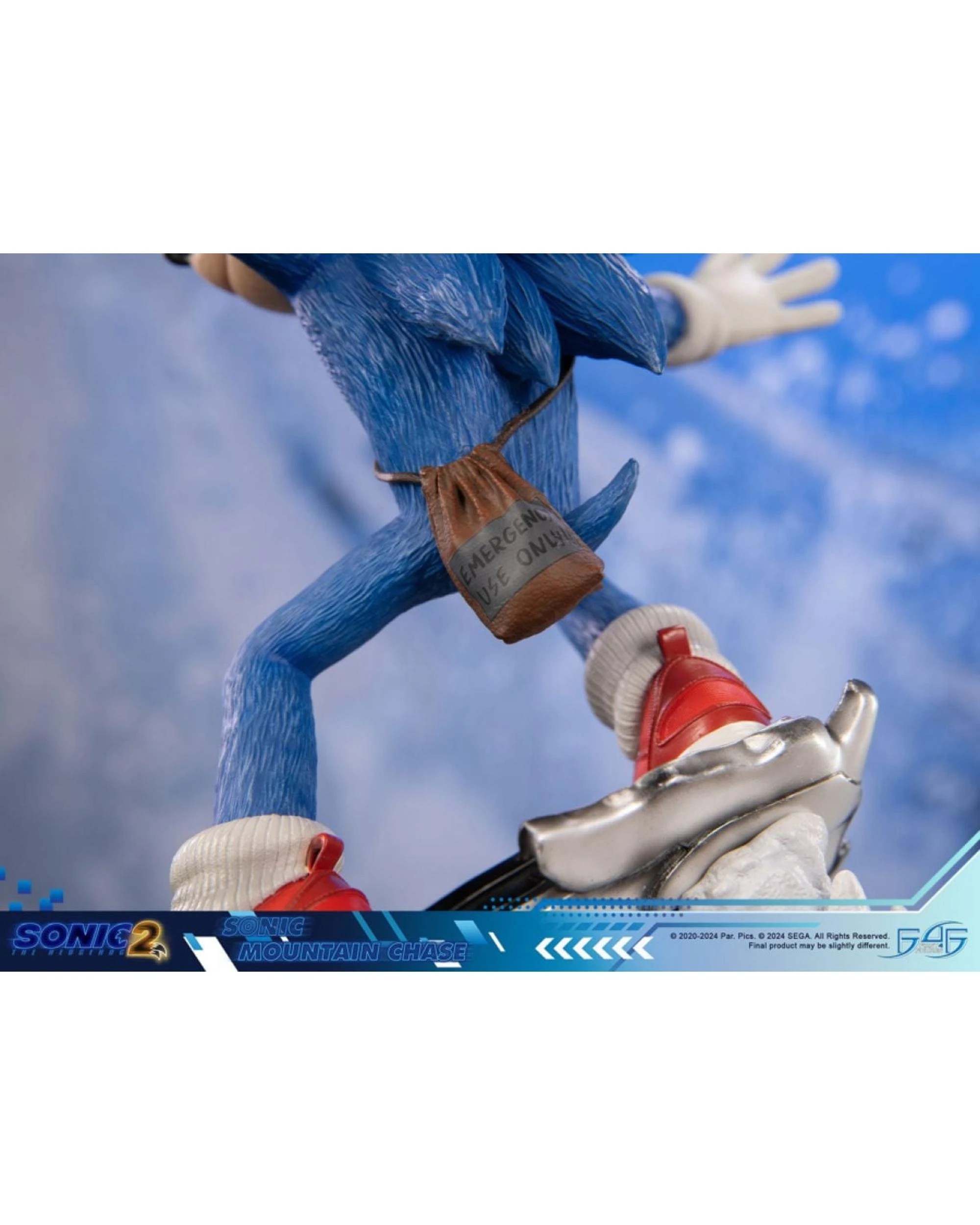 7 Sonic the Headgehog 2 Sonic Mountain Chase Statue, 7 of 8