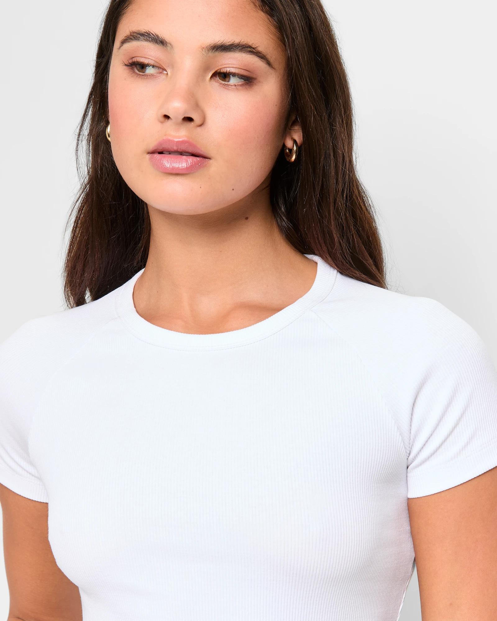 5 Australian Cotton Rib Raglan T-shirt - Lily Loves LILY WHITE, 5 of 5