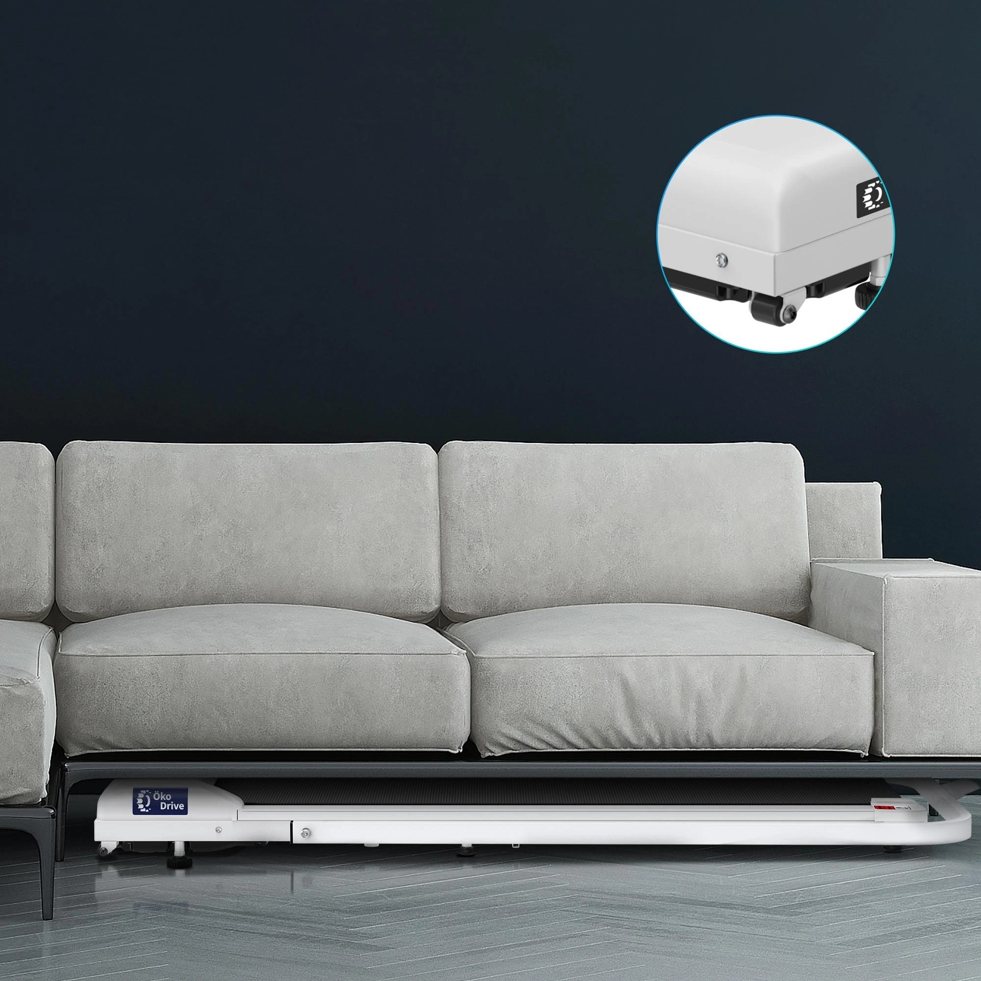 8 Black Lord Treadmill Electric Walking Pad Home Office Gym Fitness Foldable - White, 8 of 9