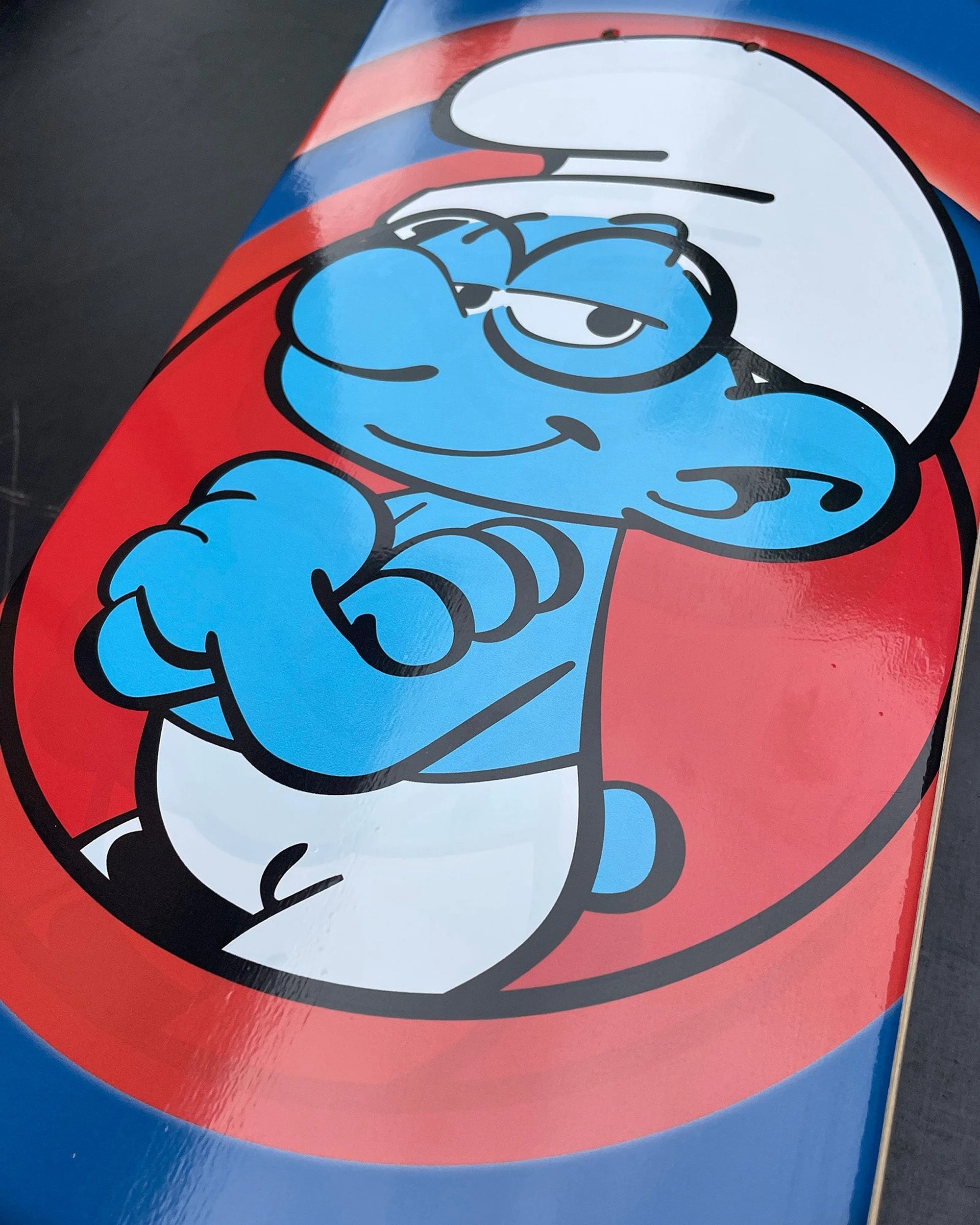 2 Rad Board Co Smurfs Skateboard Deck Brainy Birch Wood 8 Inch - Multi, 2 of 5