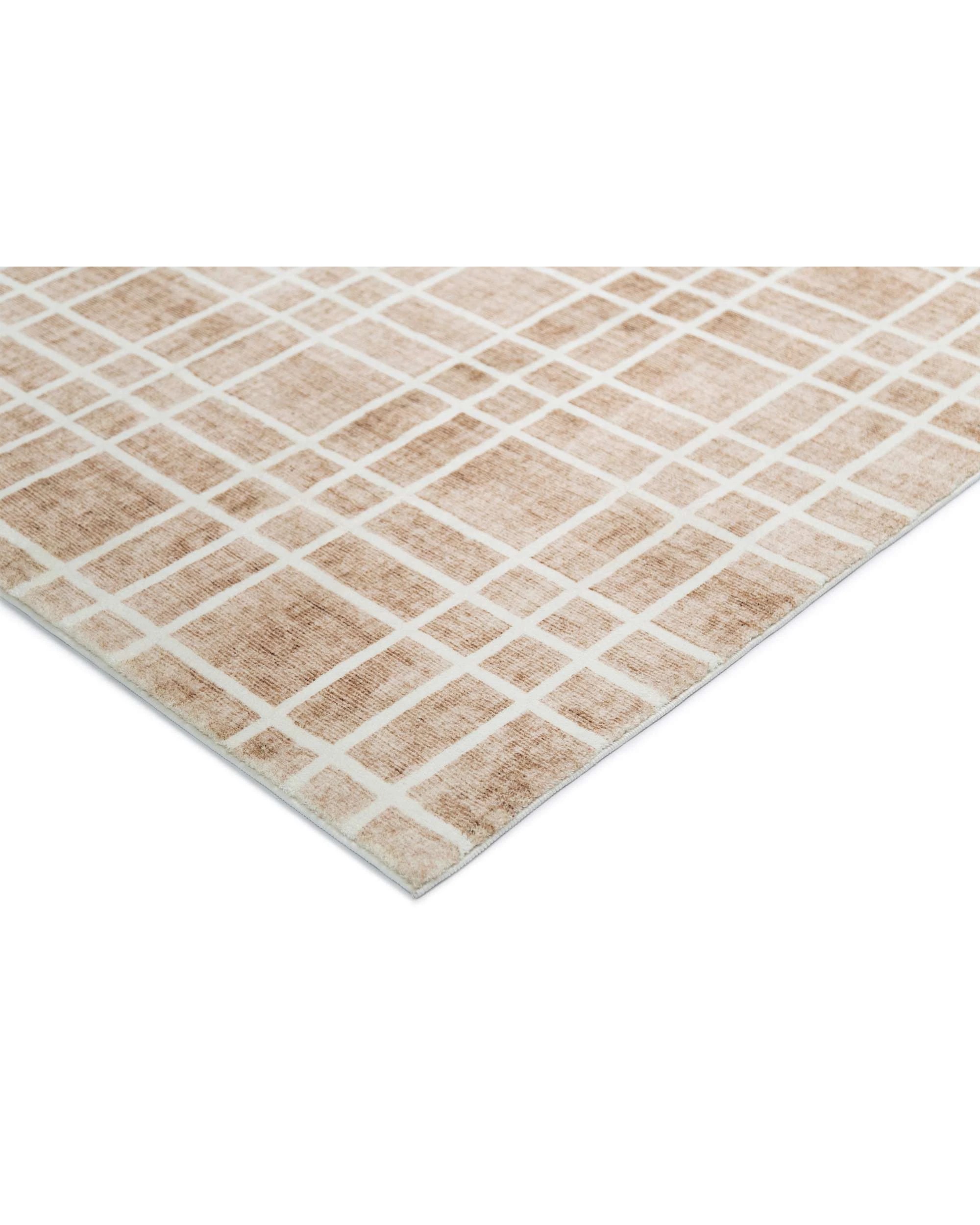 4 Loopsie Oodi Plaid Washable Rug-180cm x 120cm - Brown, 4 of 6