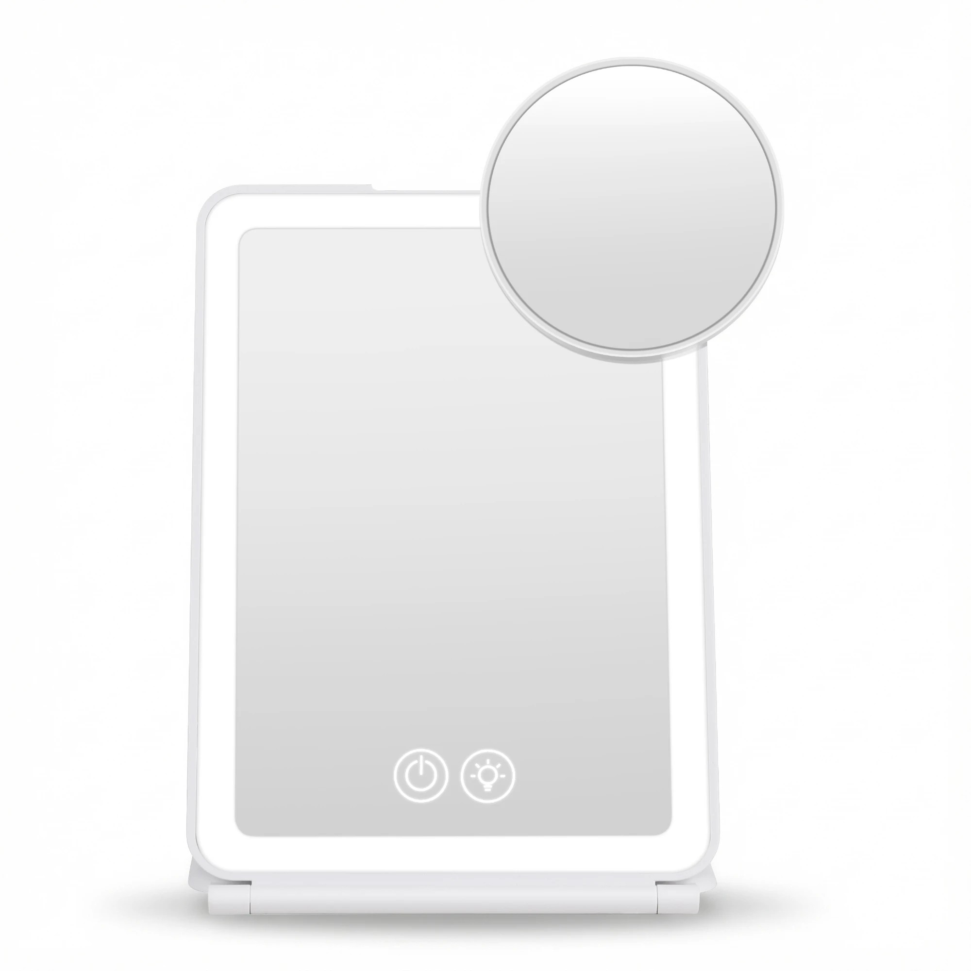 1 Embellir Portable Travel Makeup Mirror Rechargeable Makeup Mirror with Lights 10x Magnifier - White, 1 of 7