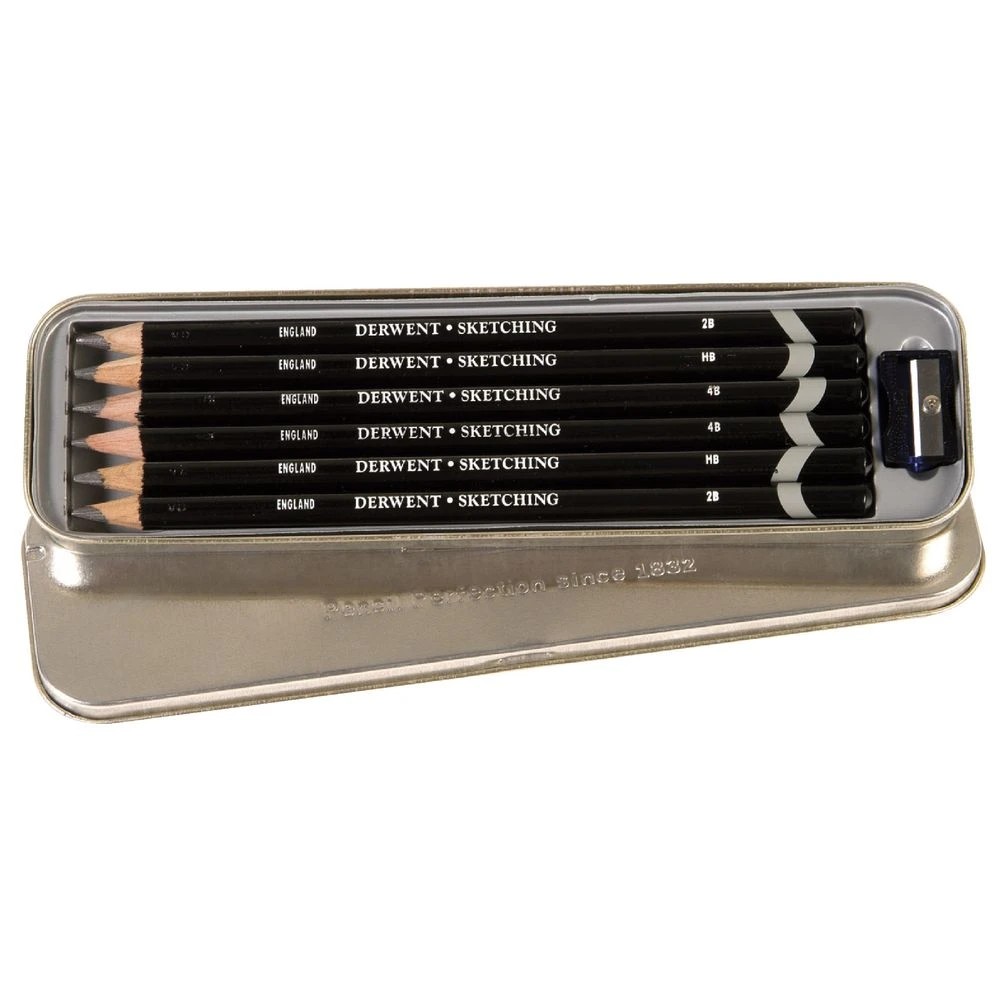 2 Derwent Sketching Tin 6 Pack, 2 of 4