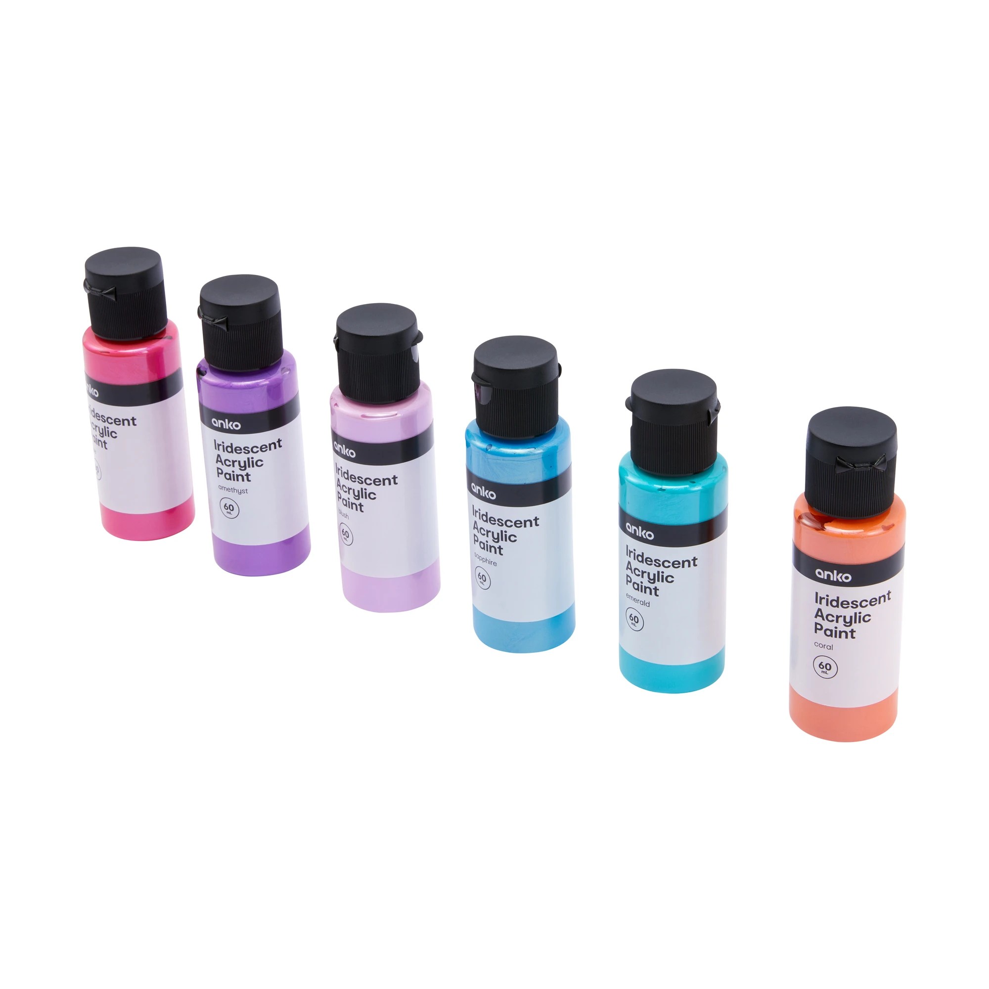 3 6 Pack Acrylic Paint Set - Iridescent, 3 of 8