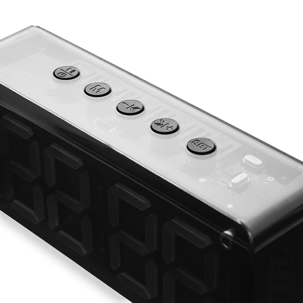 9 Clock Radio Bluetooth Speaker - Black, 9 of 10