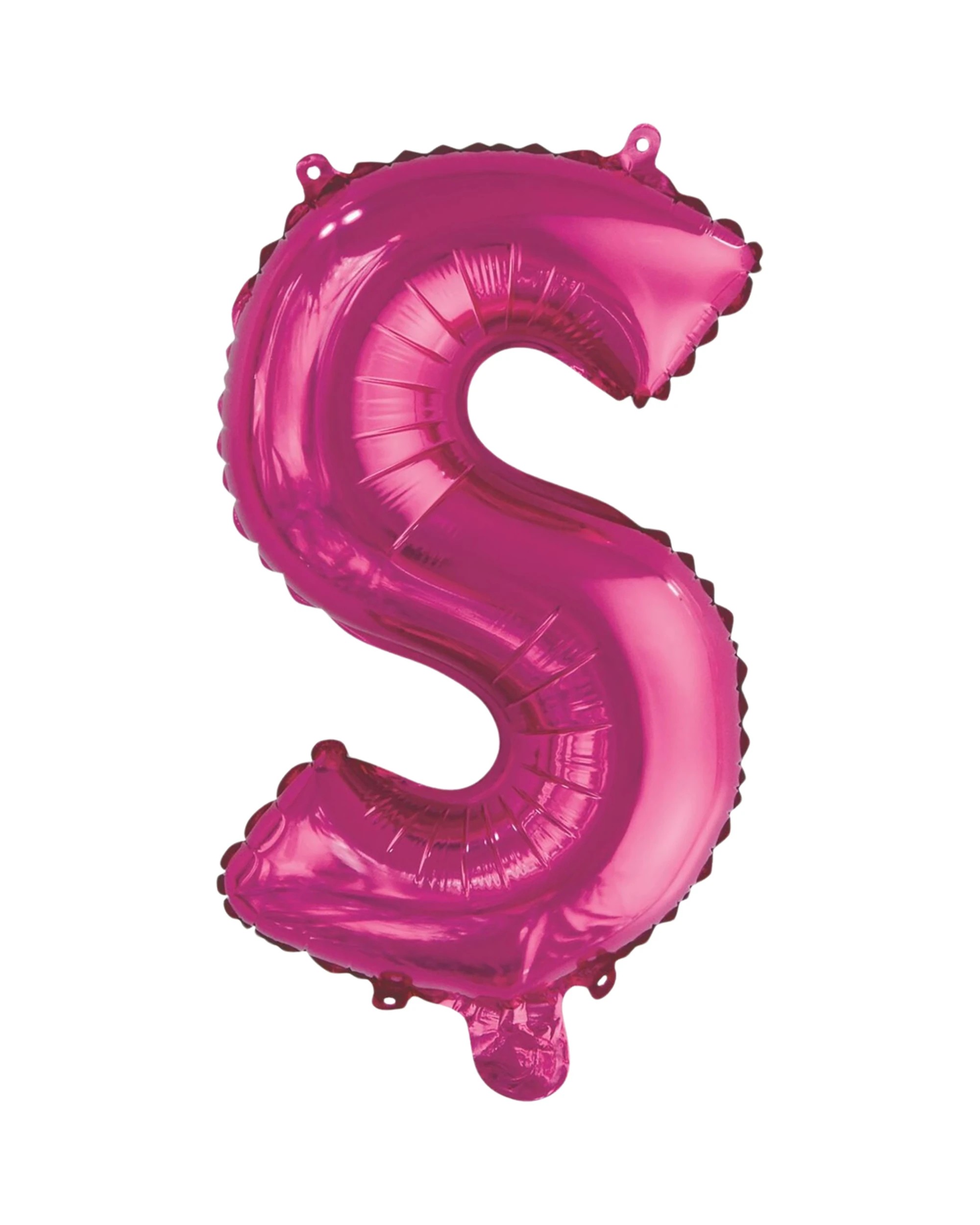 1 Meteor Letter S Hot Foil Air Fill Balloon 35.5cm - Pink, 1 of 2