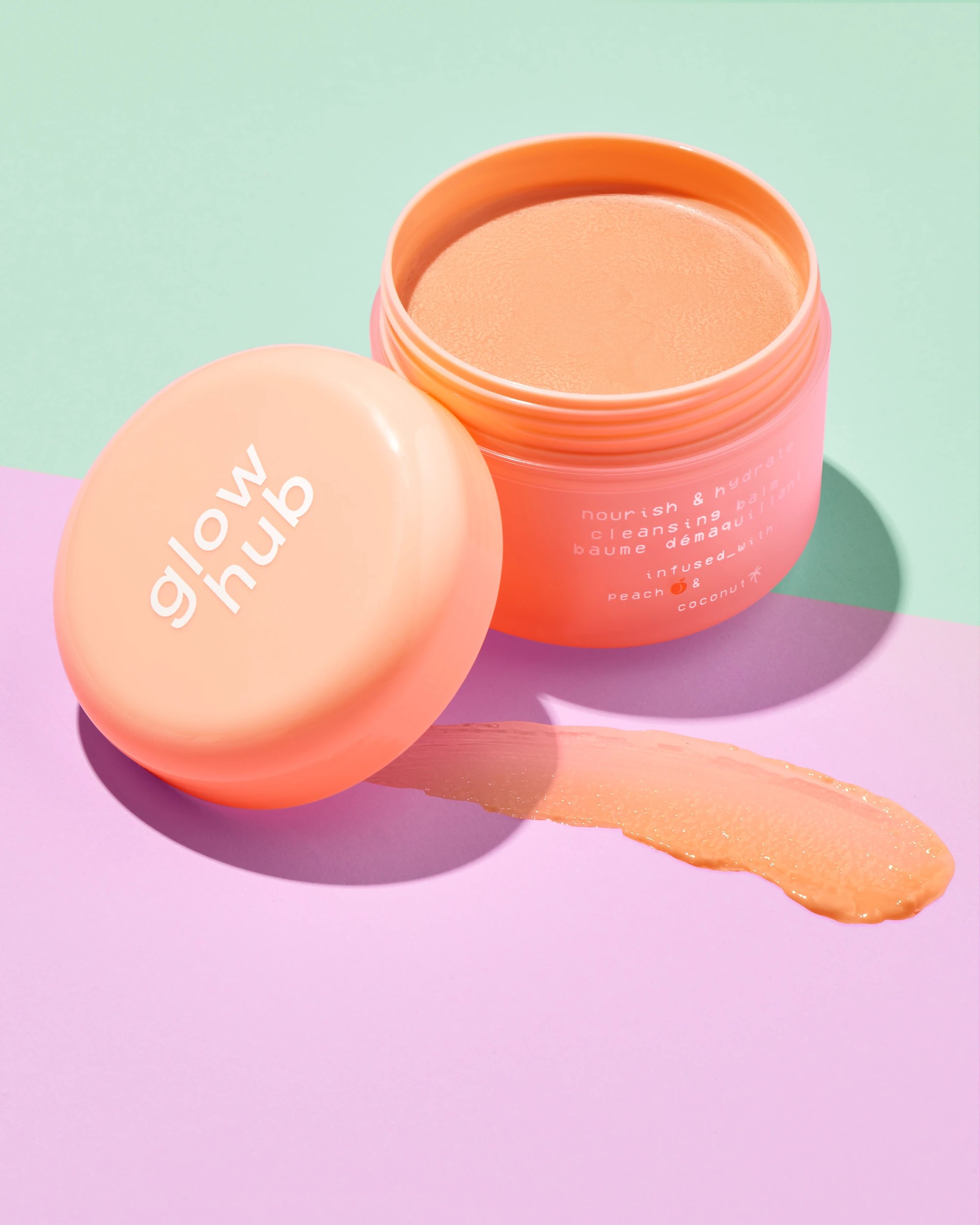 2 Glow Hub Cleansing Balm 100g - Hyaluronic Acid , Peach and Coconut, 2 of 5