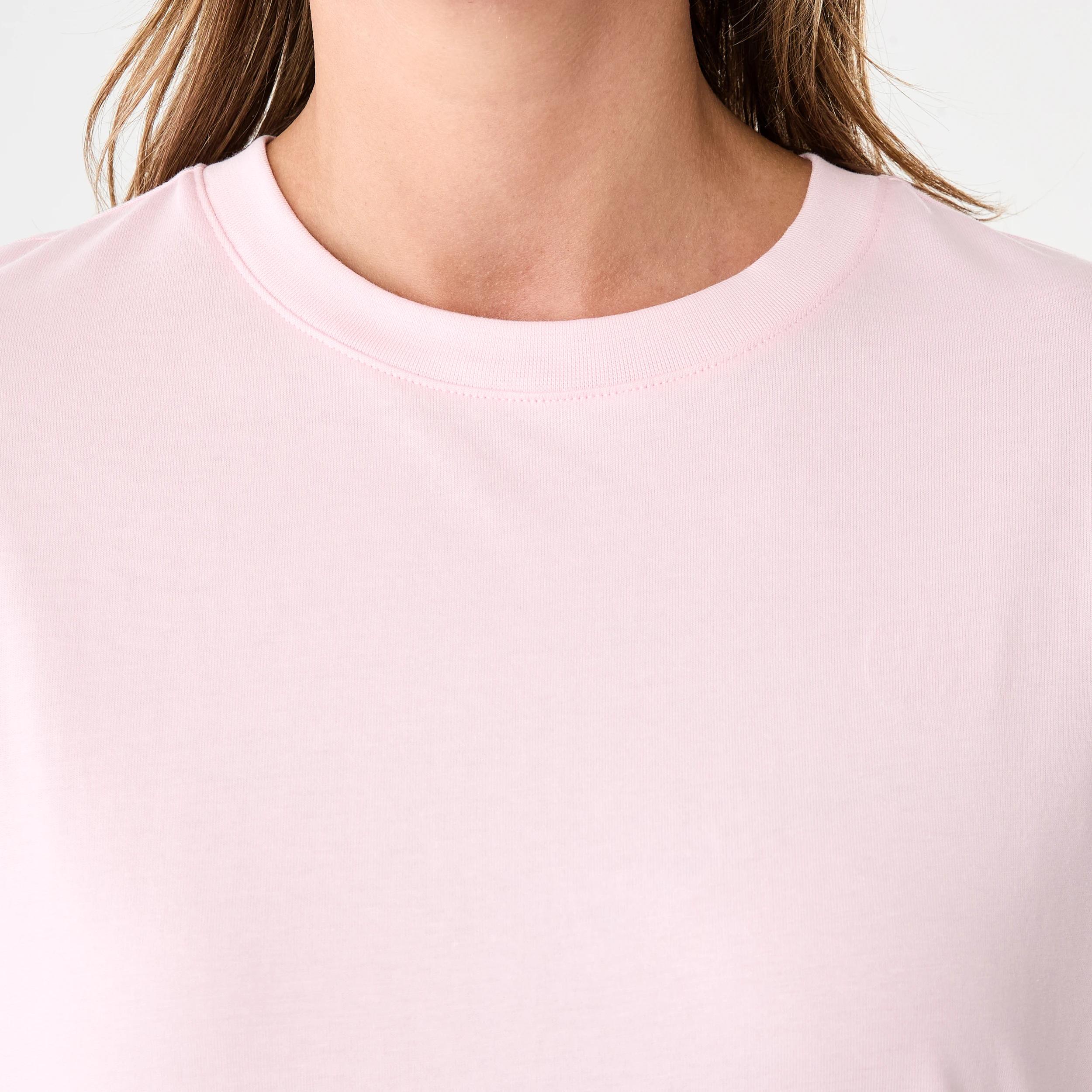 5 Short Sleeve Oversized Boyfriend T-shirt Bllet Pink, 5 of 5