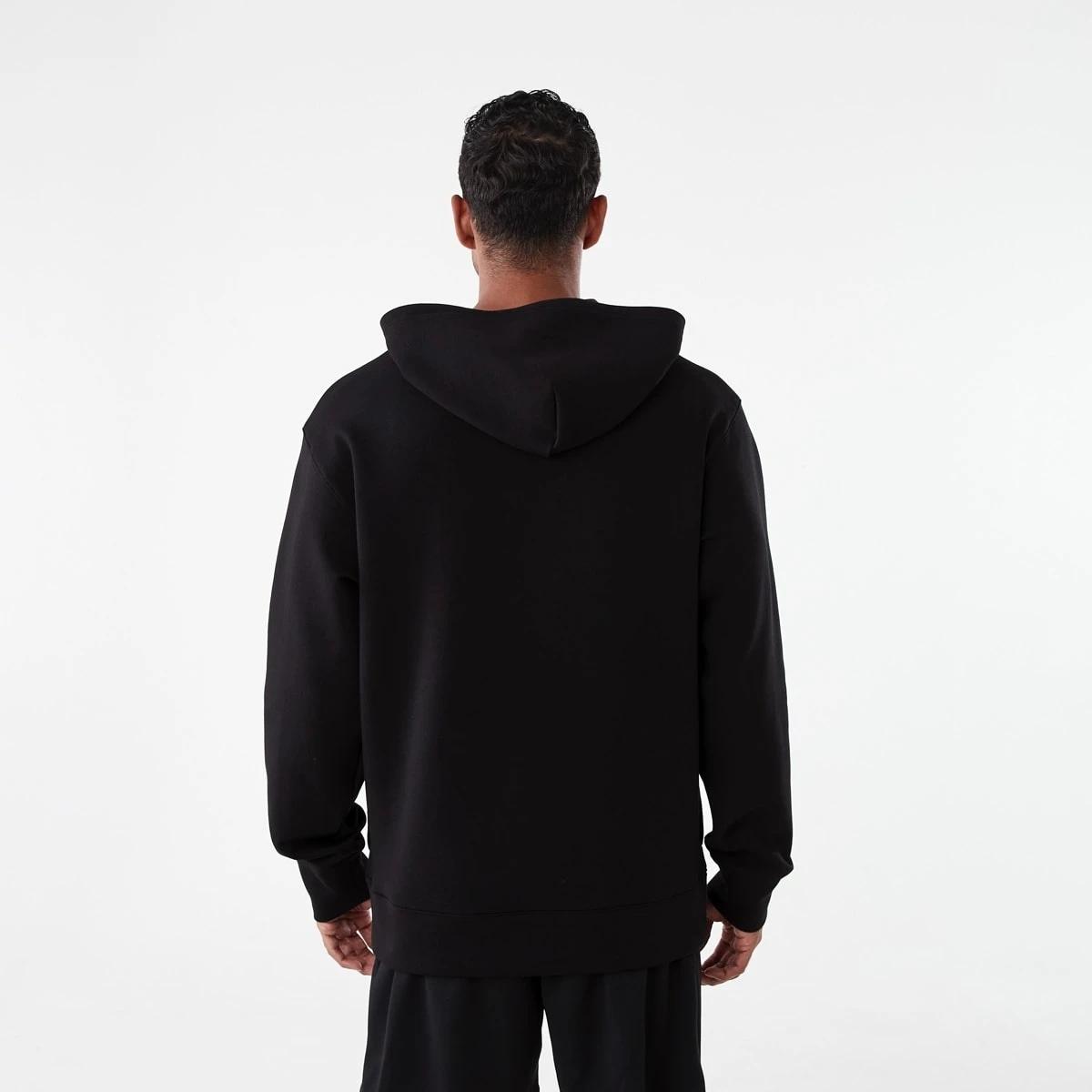 3 Active Mens Relaxed Scuba Hoodie BLACK, 3 of 5