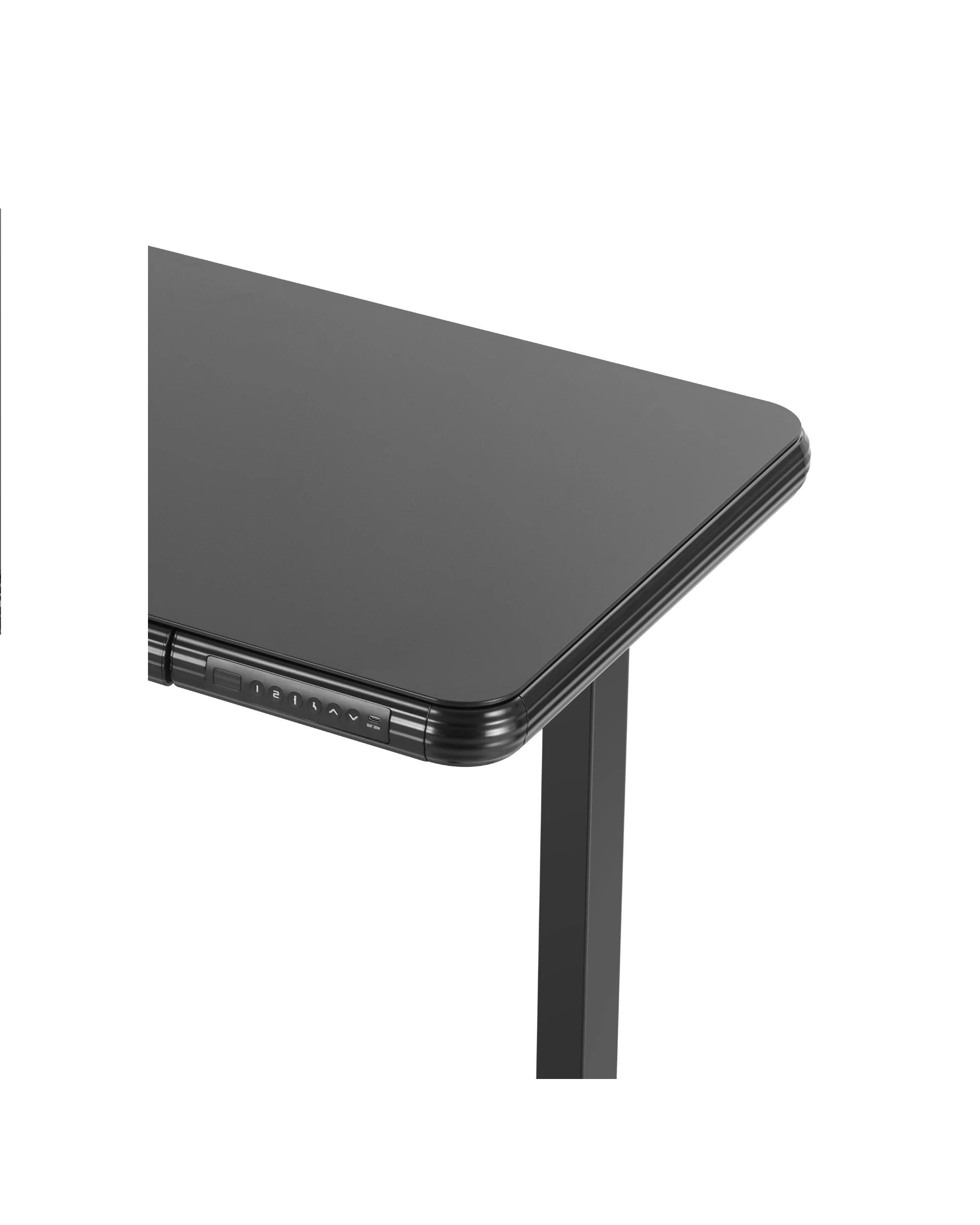 9 Artiss Electric Standing Desk Motorised Glass Top  120CM - Black, 9 of 10