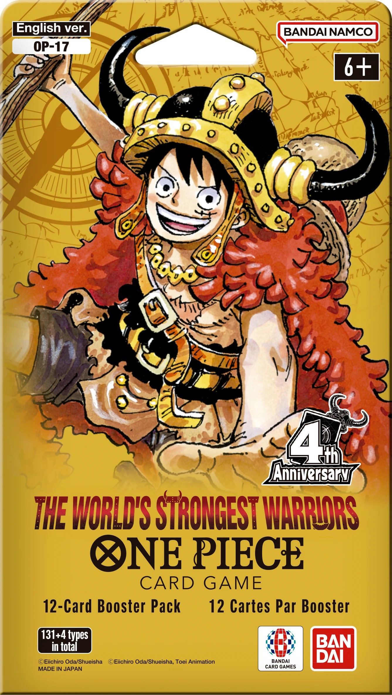 1 One Piece Trading Card Game: The World's Strongest Warriors Booster Pack, 1 of 1