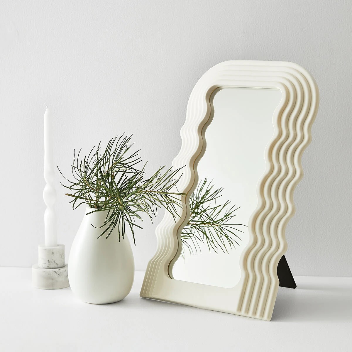 2 Wavy Mirror - White, 2 of 9