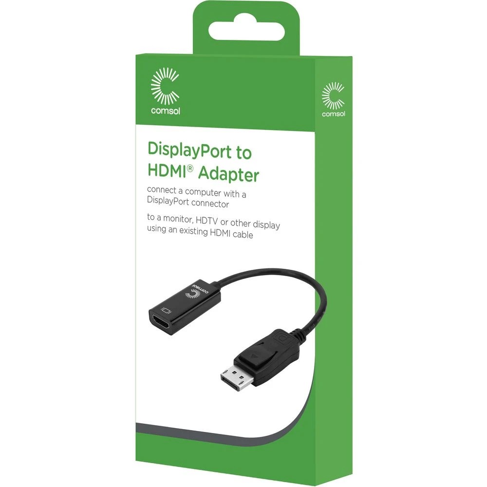3 Comsol Male DisplayPort to Female HDMI Adaptor 20cm, 3 of 3