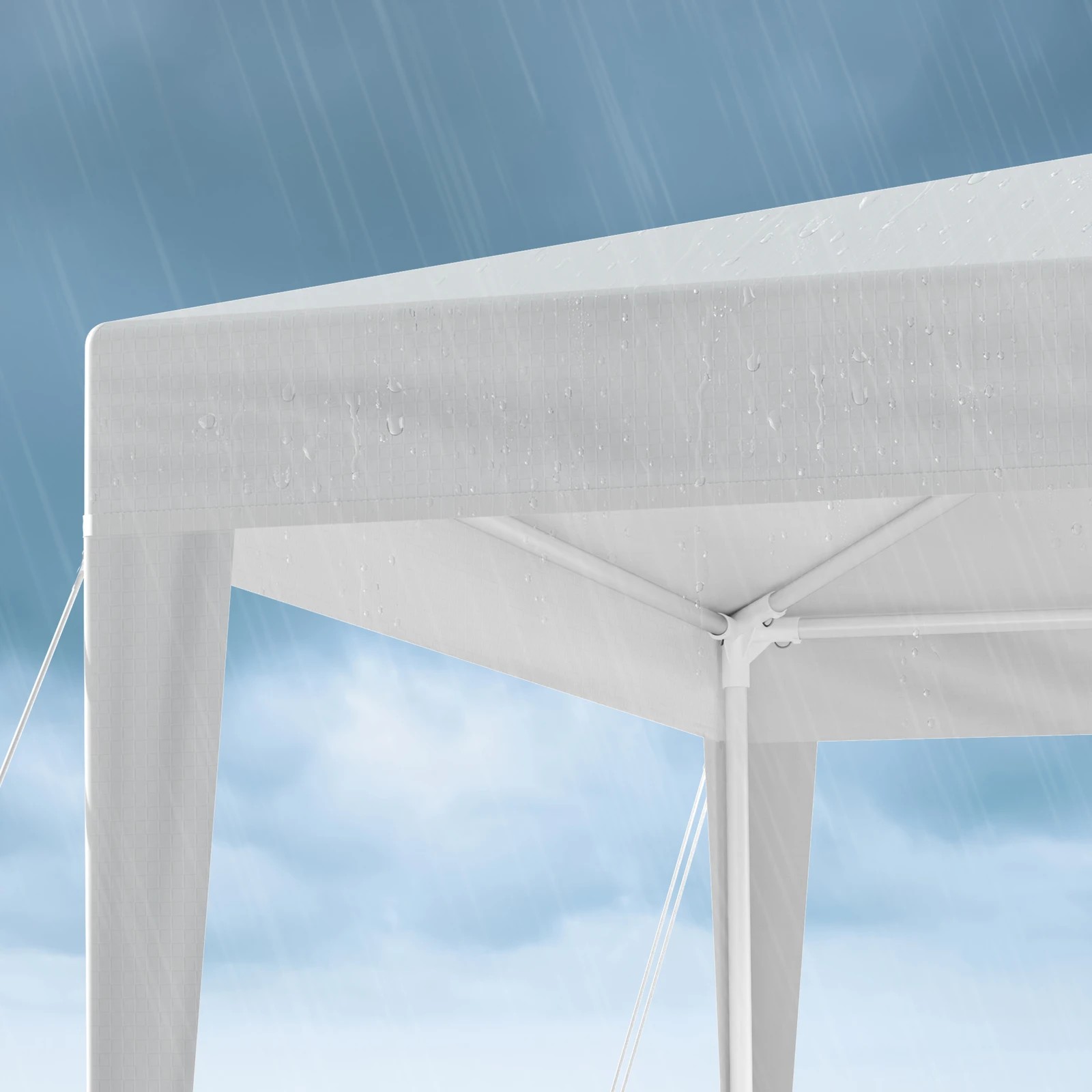 4 Alfordson Gazebo 3x3m Outdoor Wedding Party Tent Portable - White, 4 of 7