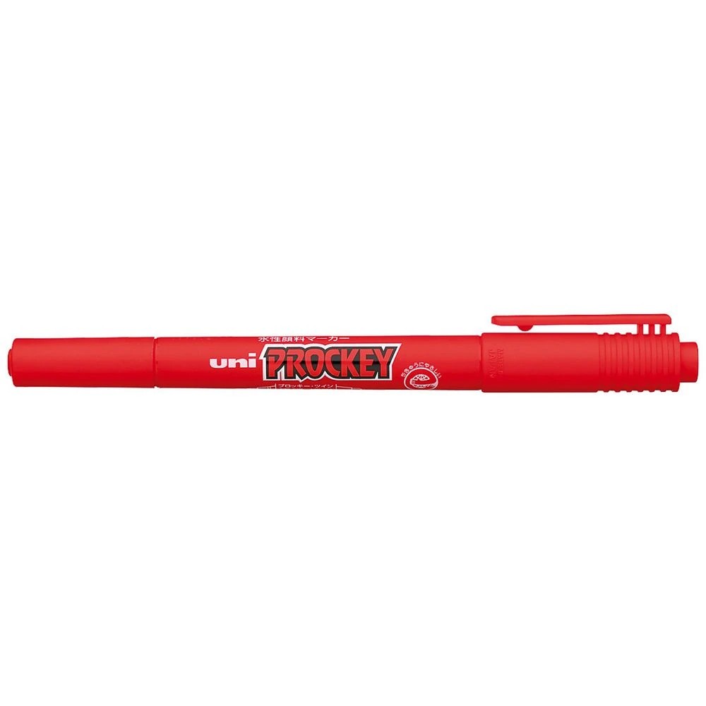 1 Uni-ball Prockey Dual Permanent Marker Fine Red, 1 of 2