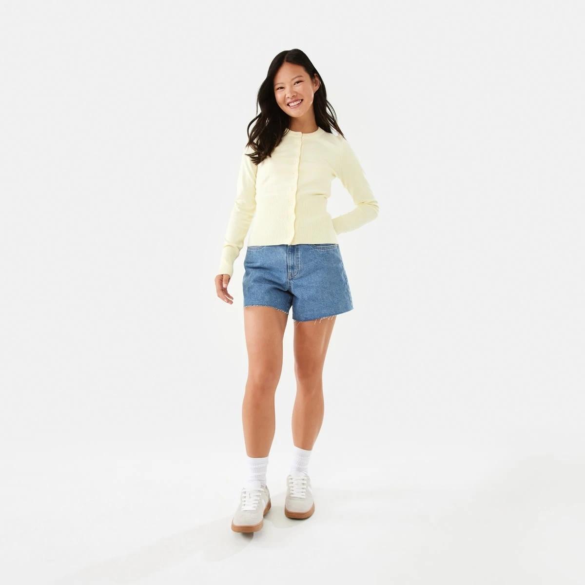 2 Fitted Cardigan Glow Yellw, 2 of 10