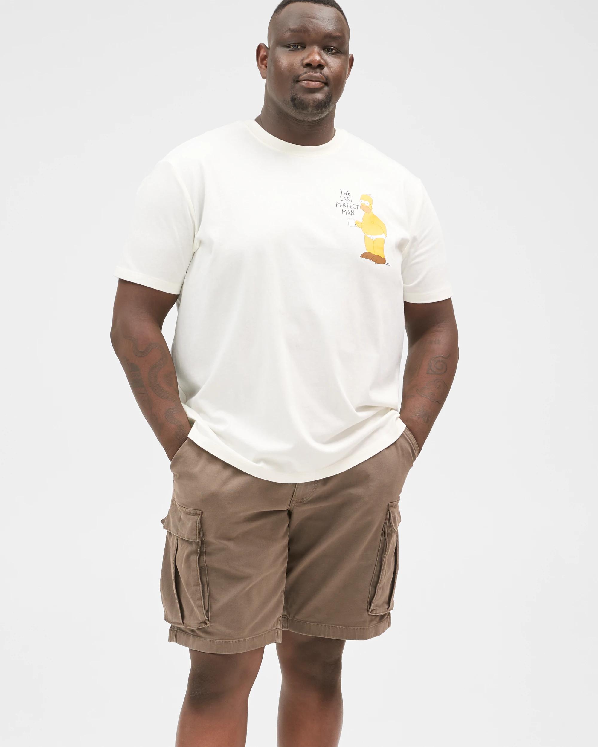 2 The Simpsons Plus Size Australian Cotton T-Shirt WHITE SIMPSONS, 2 of 6