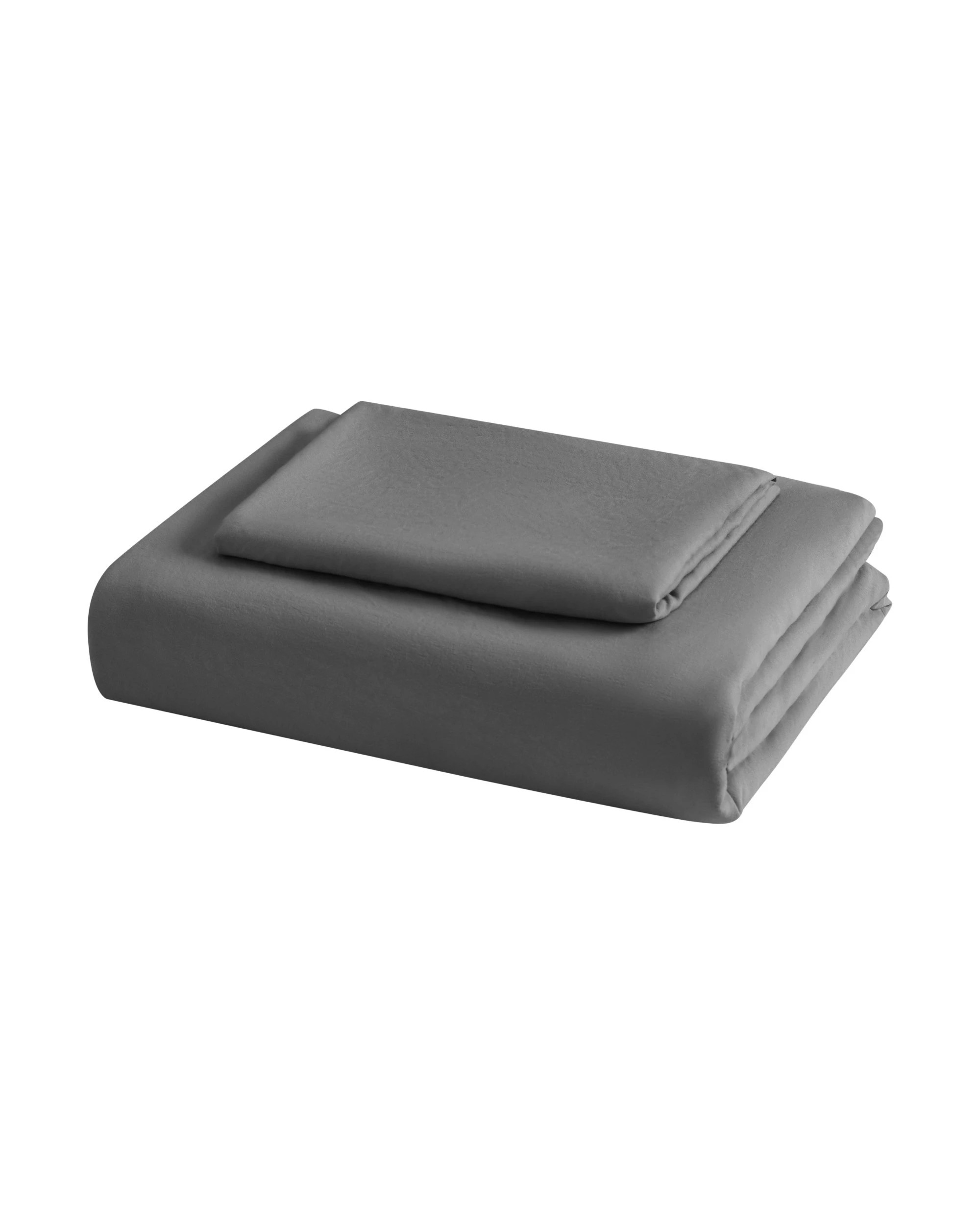 7 Dreamaker Superfine Washed Microfibre Quilt Cover Set - Single Bed - Charcoal, 7 of 7