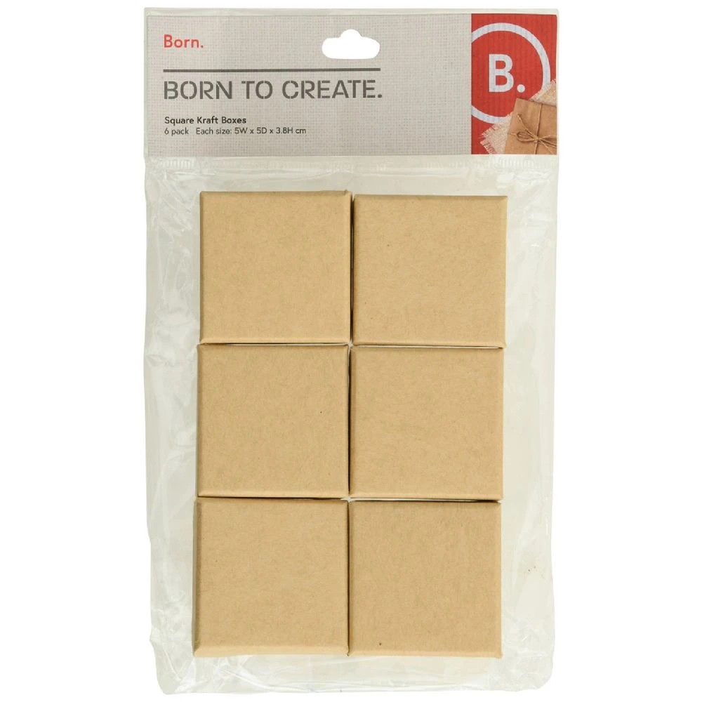 1 Born Kraft Boxes Small 6 Pack, 1 of 2