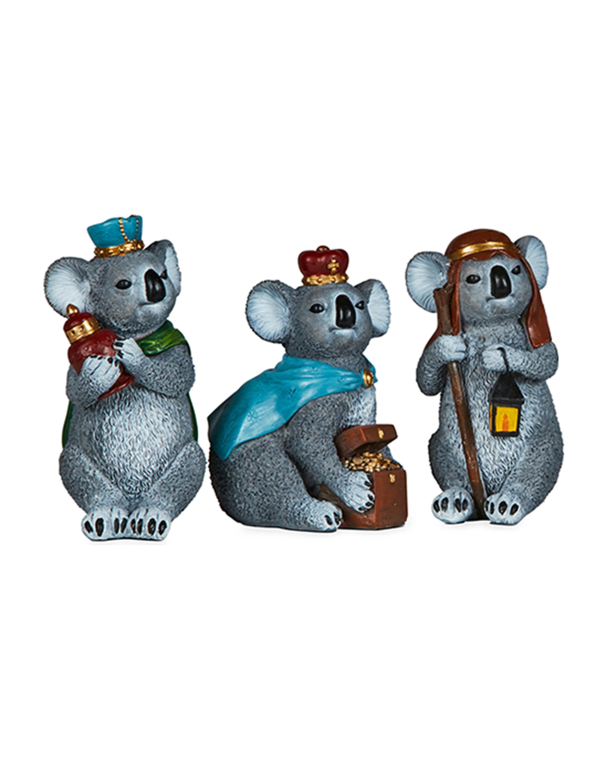 2 Christabelle 7 Piece Koala Christmas Nativity Scene Christmas Tree Decoration Ornaments, 2 of 3