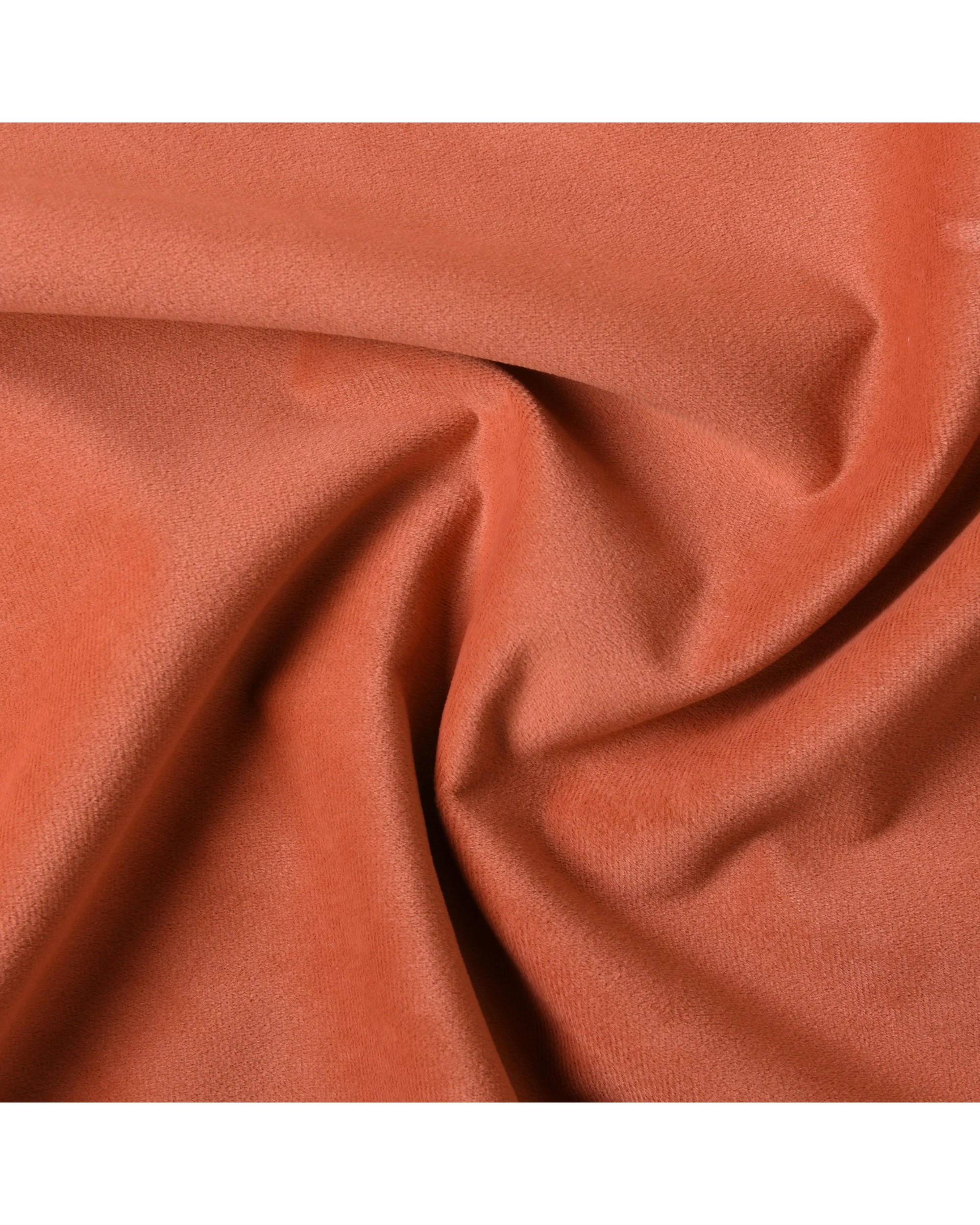 5 Cadence & Co. Byron Matte Velvet 100% Blockout Eyelet Curtain Twin Pack 135x223cm - Rust, 5 of 5