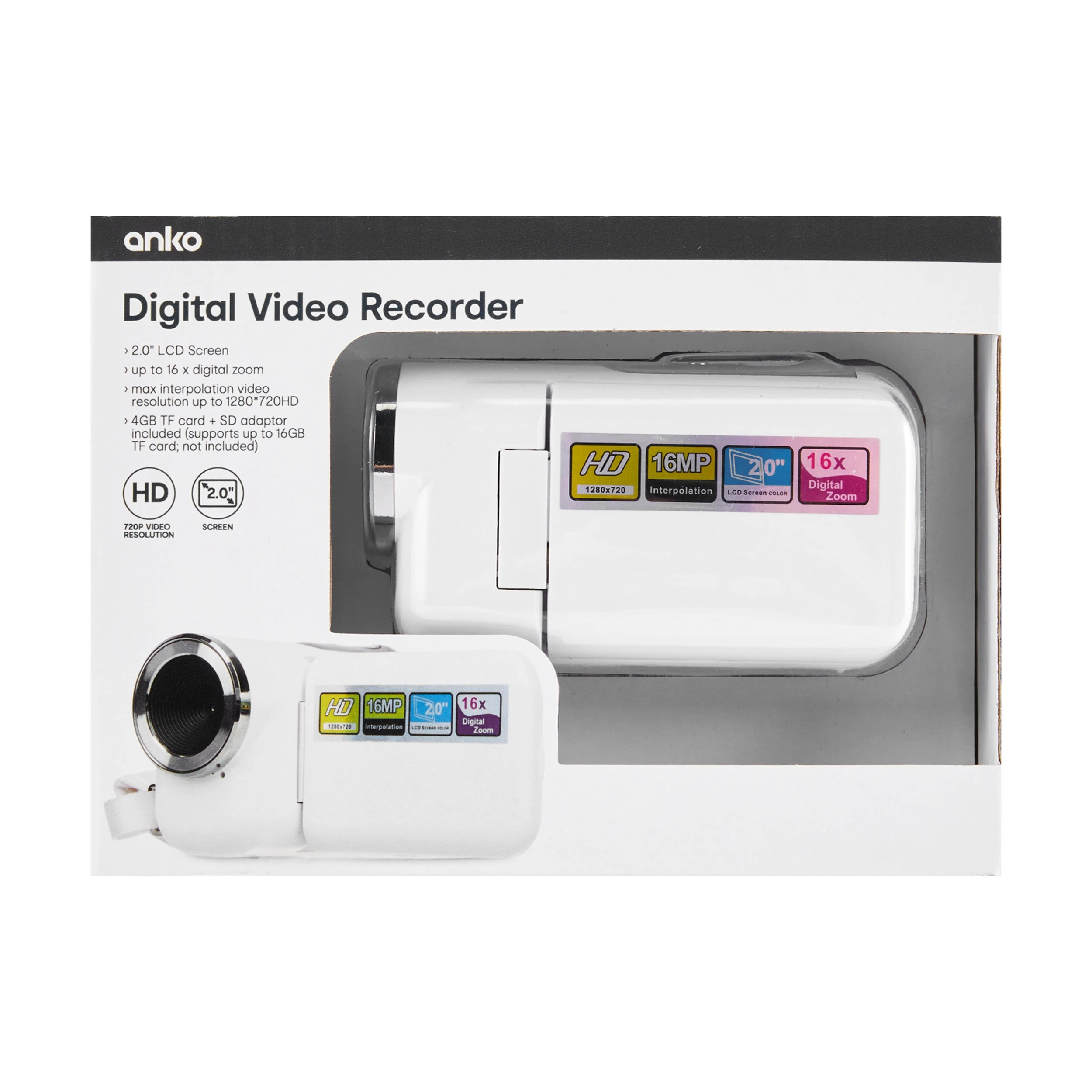 8 Digital Video Recorder - White, 8 of 9