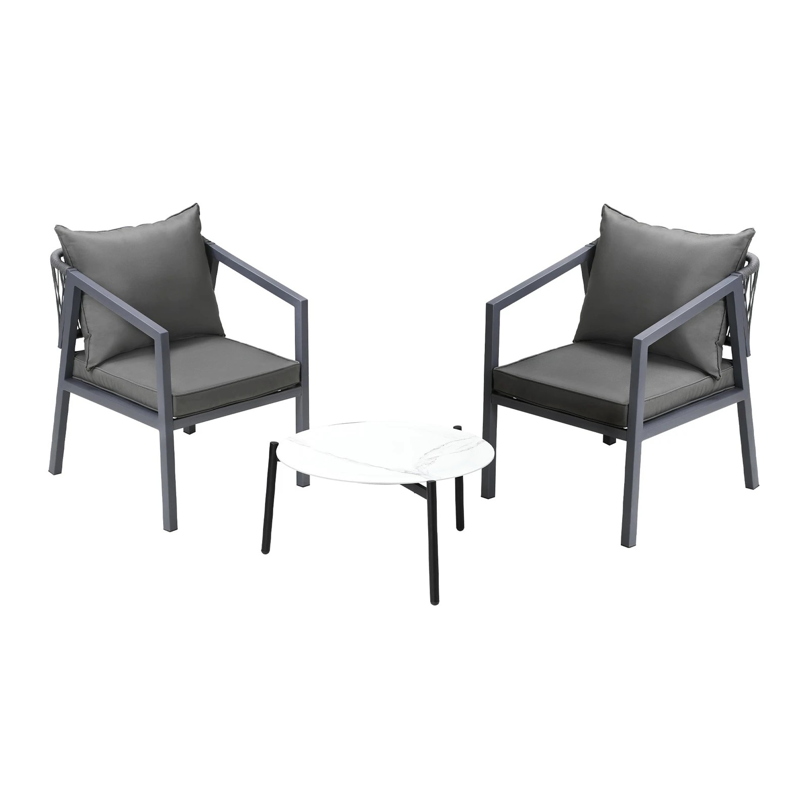 7 Livsip 3pcs Outdoor Patio Setting Furniture Lounge Set 50cm Coffee Table
 - Multi, 7 of 10