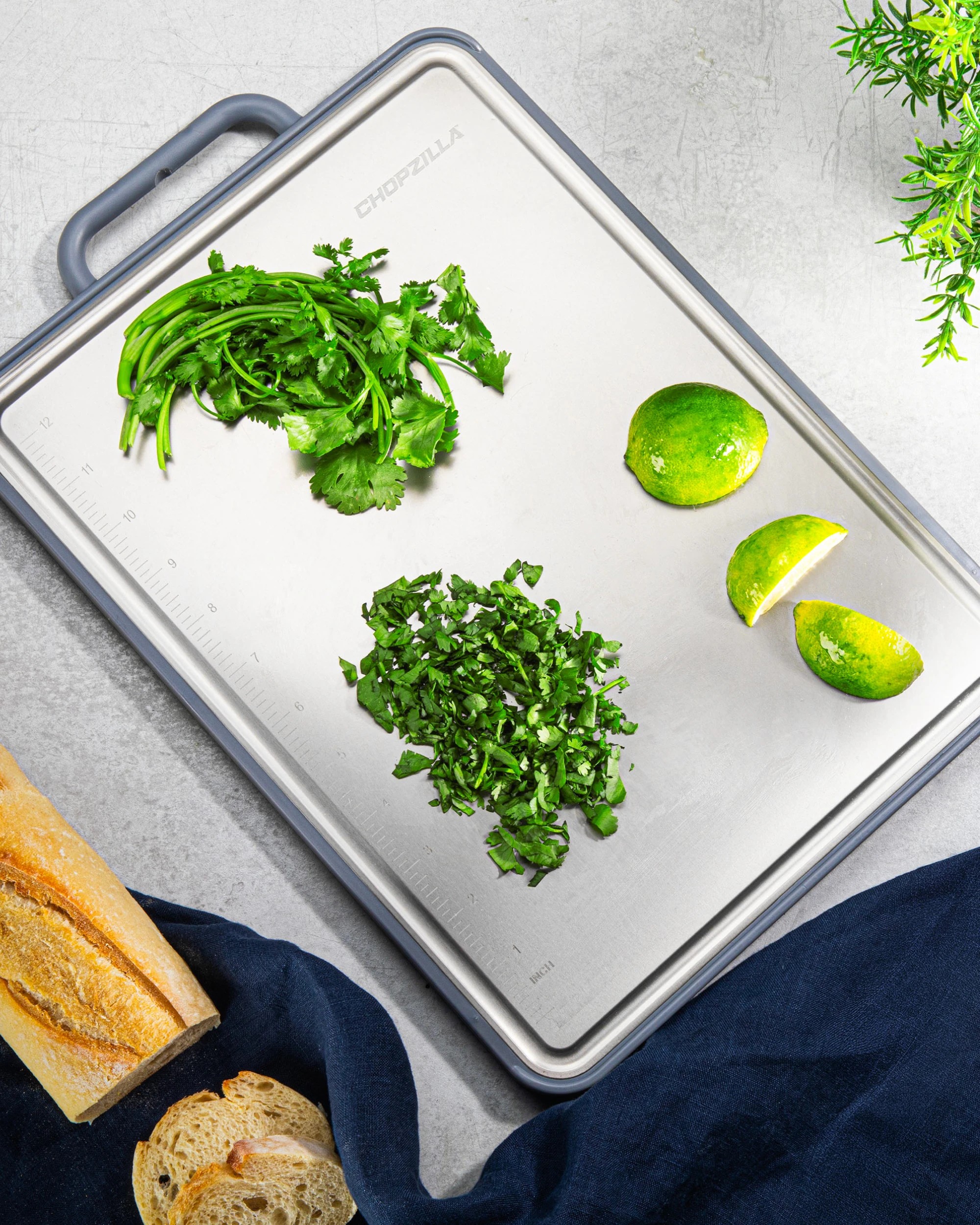 8 Global Shop Direct Chopzilla Titanium Chopping Board Dual-Sided Cutting Board Food Safe Non-Porous Titanium, 8 of 8