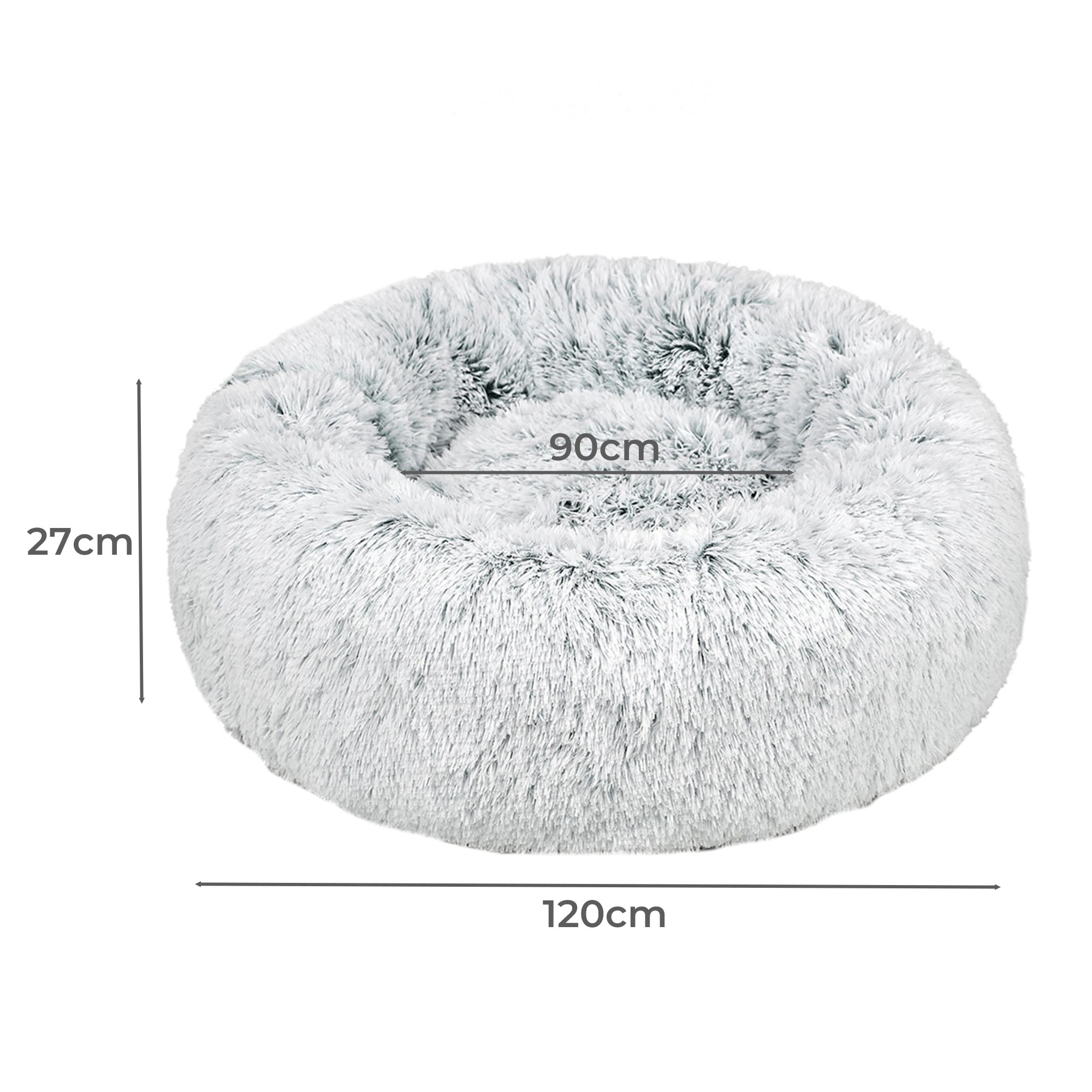 3 Pawz Plush Pet Bed Xxl Brown Cover Only, 3 of 6