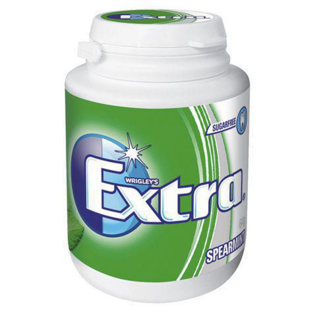 2 Extra Spearmint Sugar-free Chewing Gum in Bottle 64g 6 Pack, 2 of 2