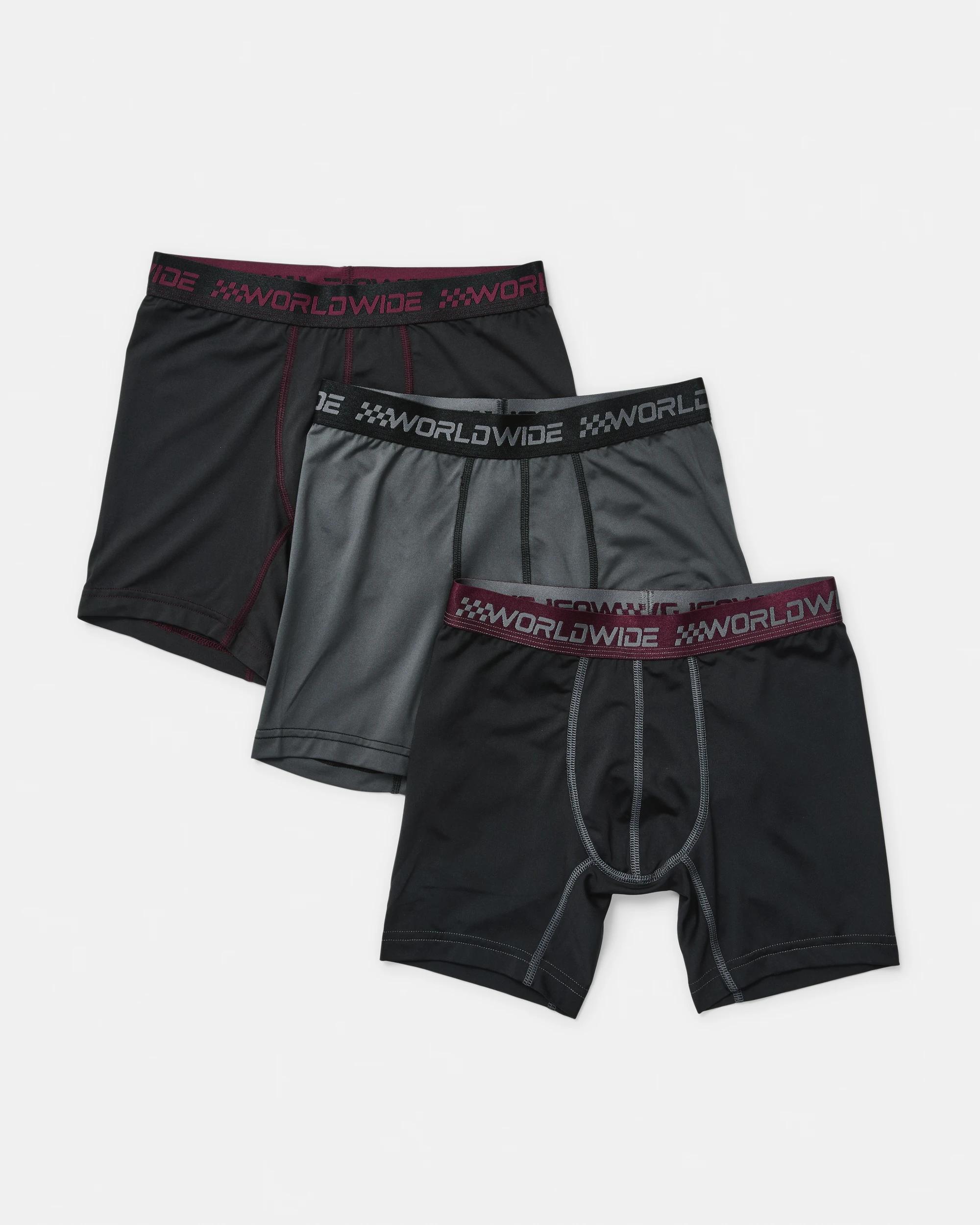 1 3 Pack Performance Trunks Red Wrld, 1 of 7