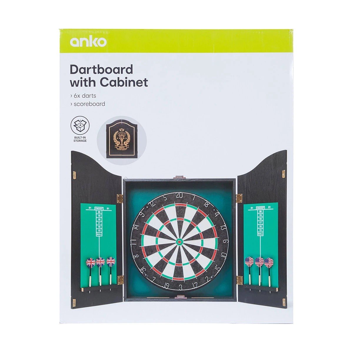 10 Dartboard with Cabinet, 10 of 10