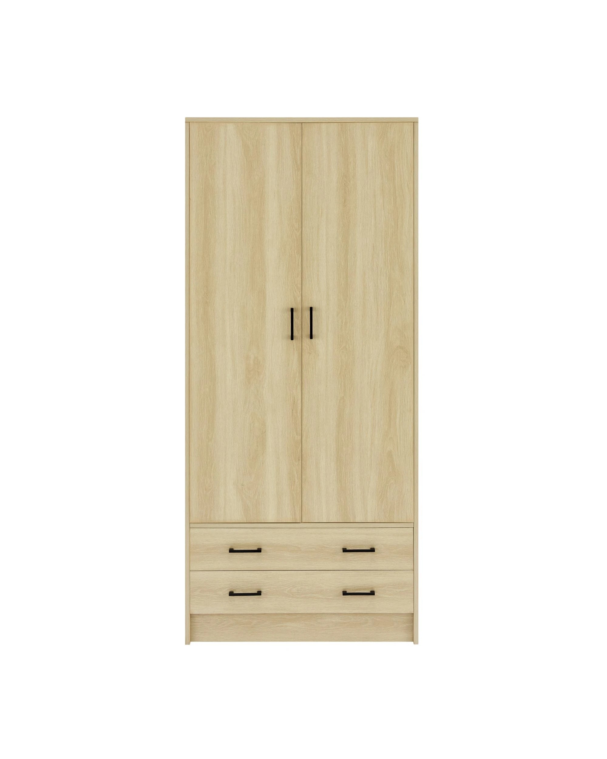 4 Kodu Wardrobe 2 Doors 2 Drawers - Natural, 4 of 10