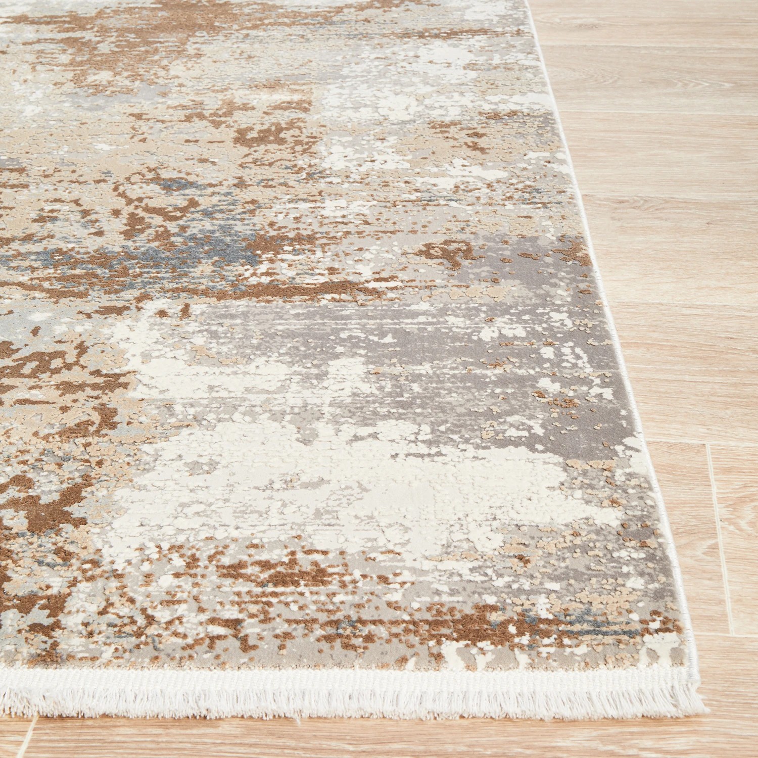 6 Common Ground Rugs Glimmers 105 400x300cm - Extra Extra Large Bamboo Silk Power Loomed Floor Rug - Natural, 6 of 9