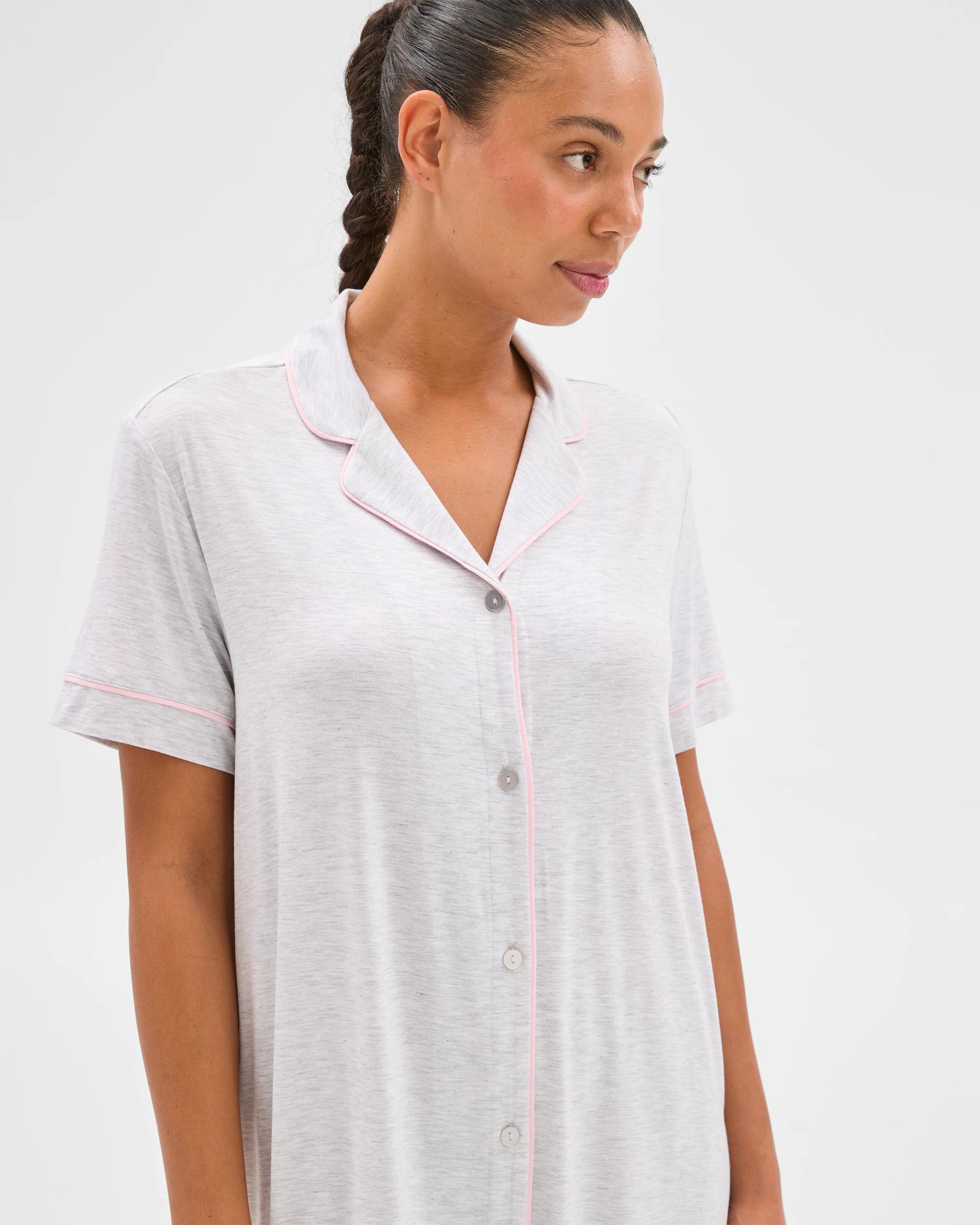 4 Target Bamboo Soft Nightshirt GREY / PINK, 4 of 5
