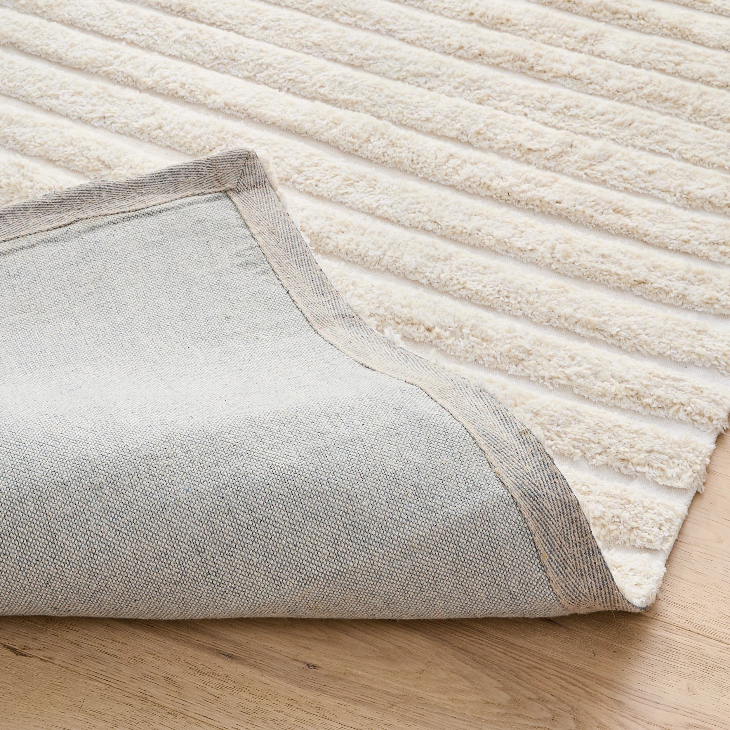 3 Linear Wool Blend Rug - Beige, Extra Extra Large - 300cm x 200cm, 3 of 6