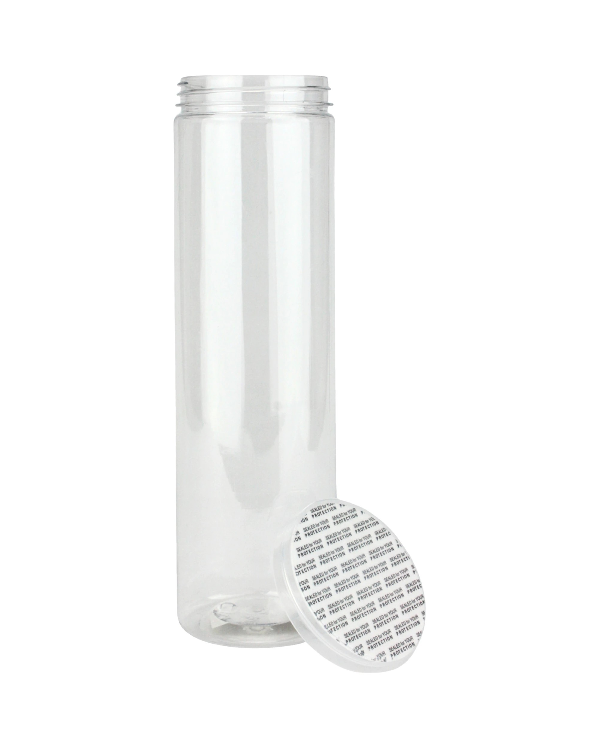 1 Partyrama Tall Clear Plastic Screw Top Jar 650ml, 1 of 3
