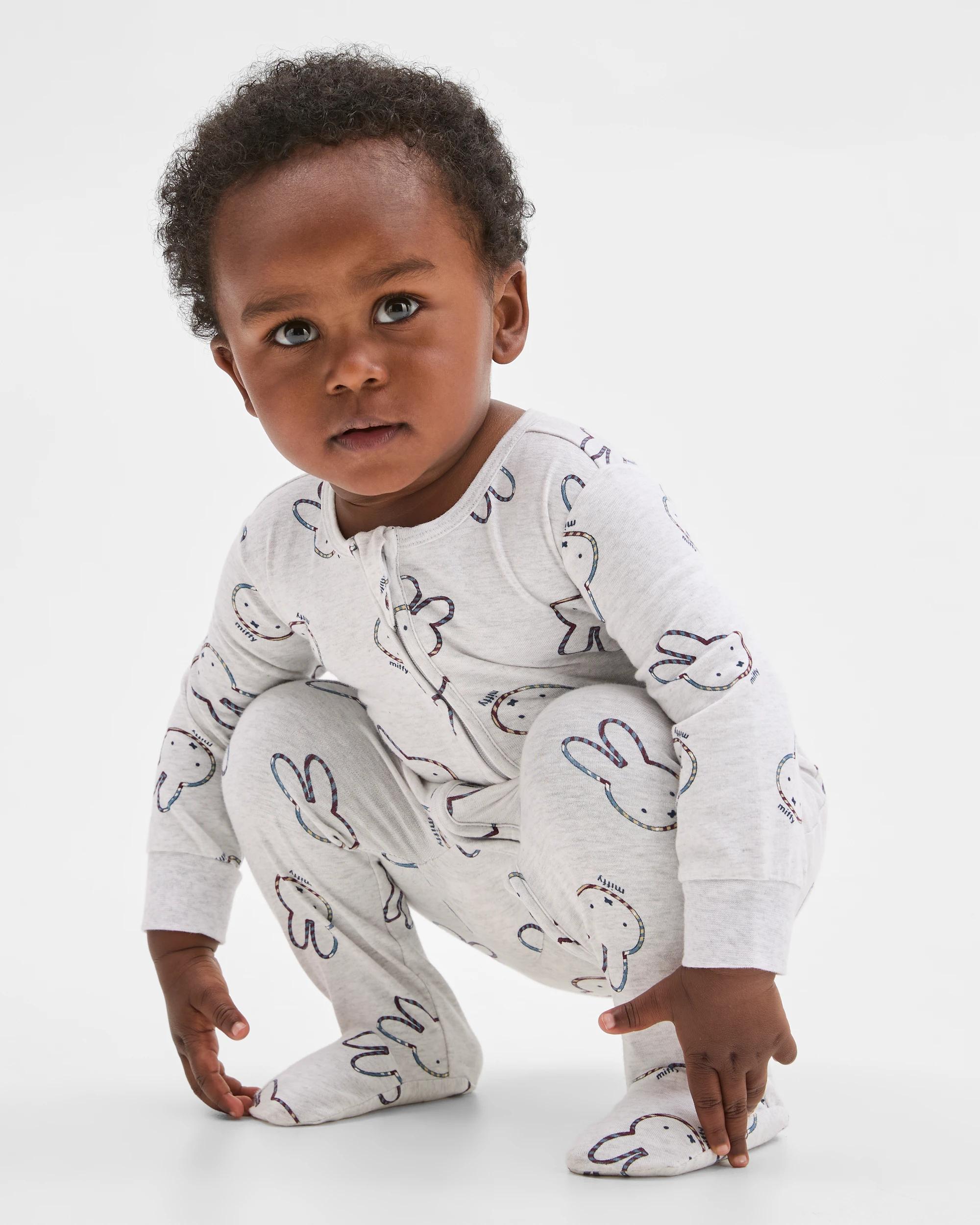 2 Baby Easter Miffy Australian Cotton Zip Front Coverall MIFFY, 2 of 4