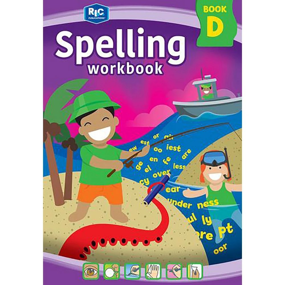 1 Spelling Workbook Interactive Book D, 1 of 5