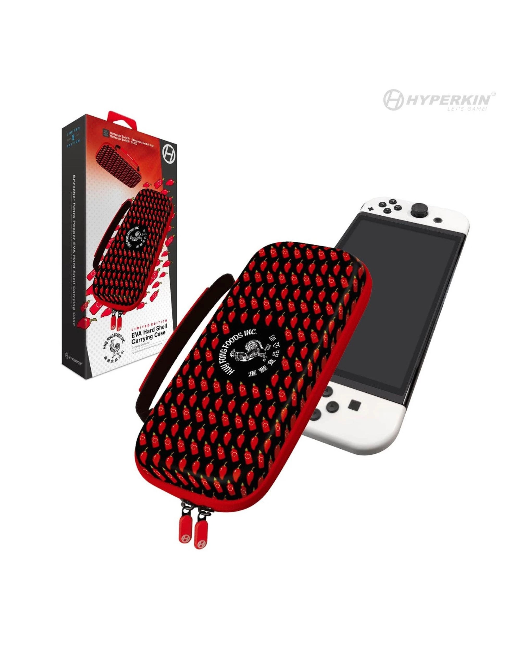 3 Sriracha Retro Pepper Eva Hard Shell Switch Carrying Case Hyperkin, 3 of 8