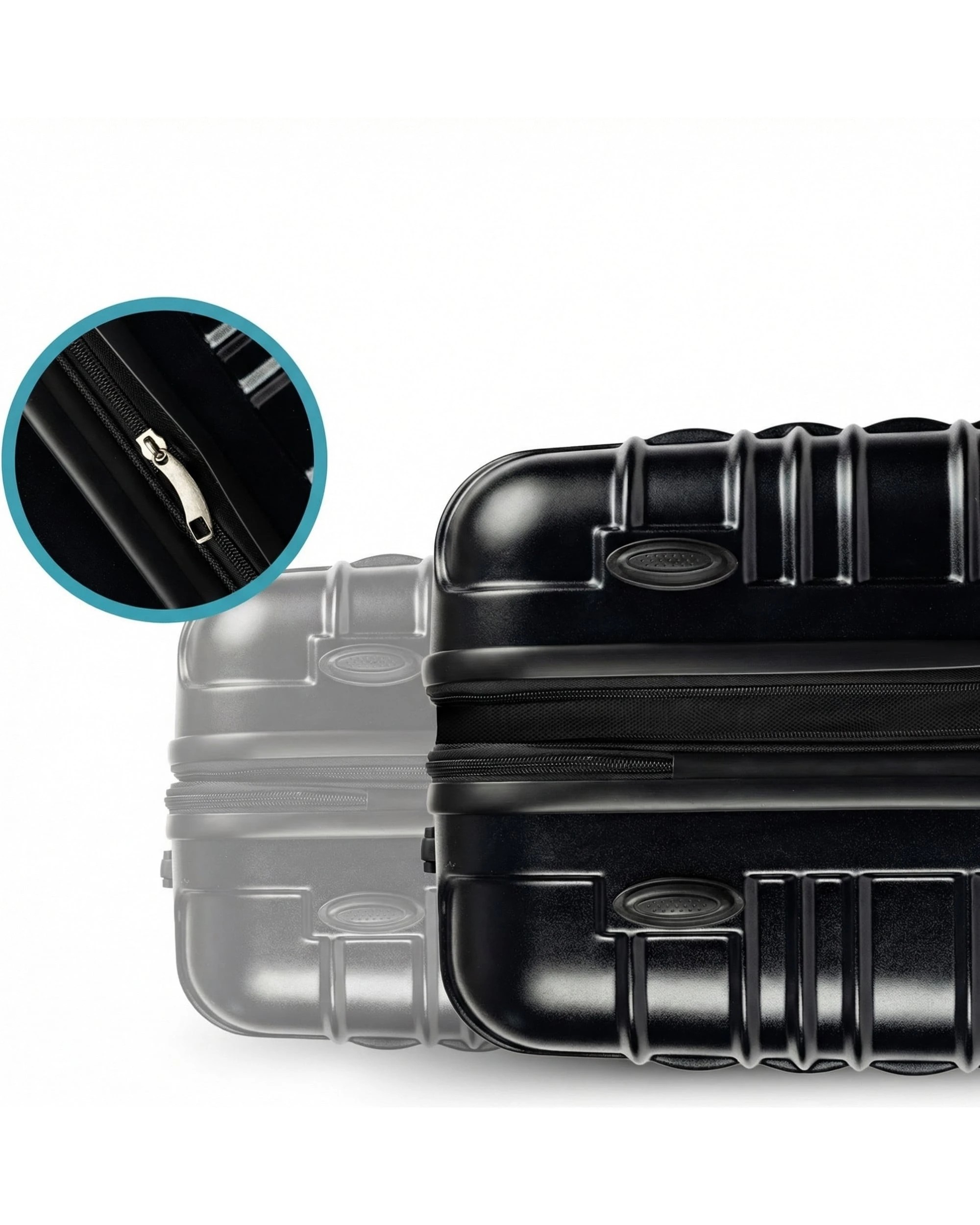 6 Olympus Noctis Suitcase 24in Hard Shell ABS+PC - Stygian Black - Black, 6 of 7