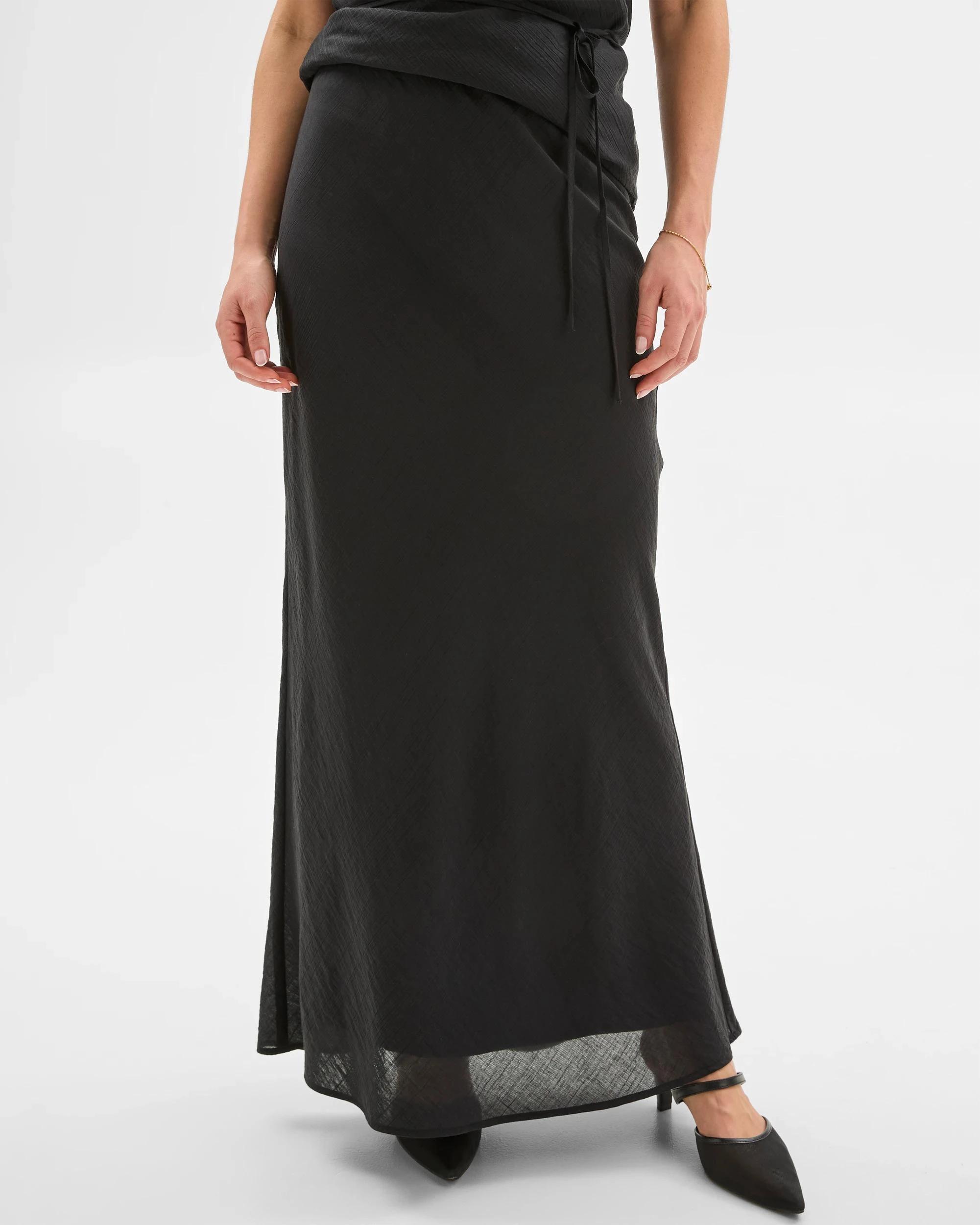 5 Fit and Flare Midi Skirt - Lily Loves BLACK, 5 of 6
