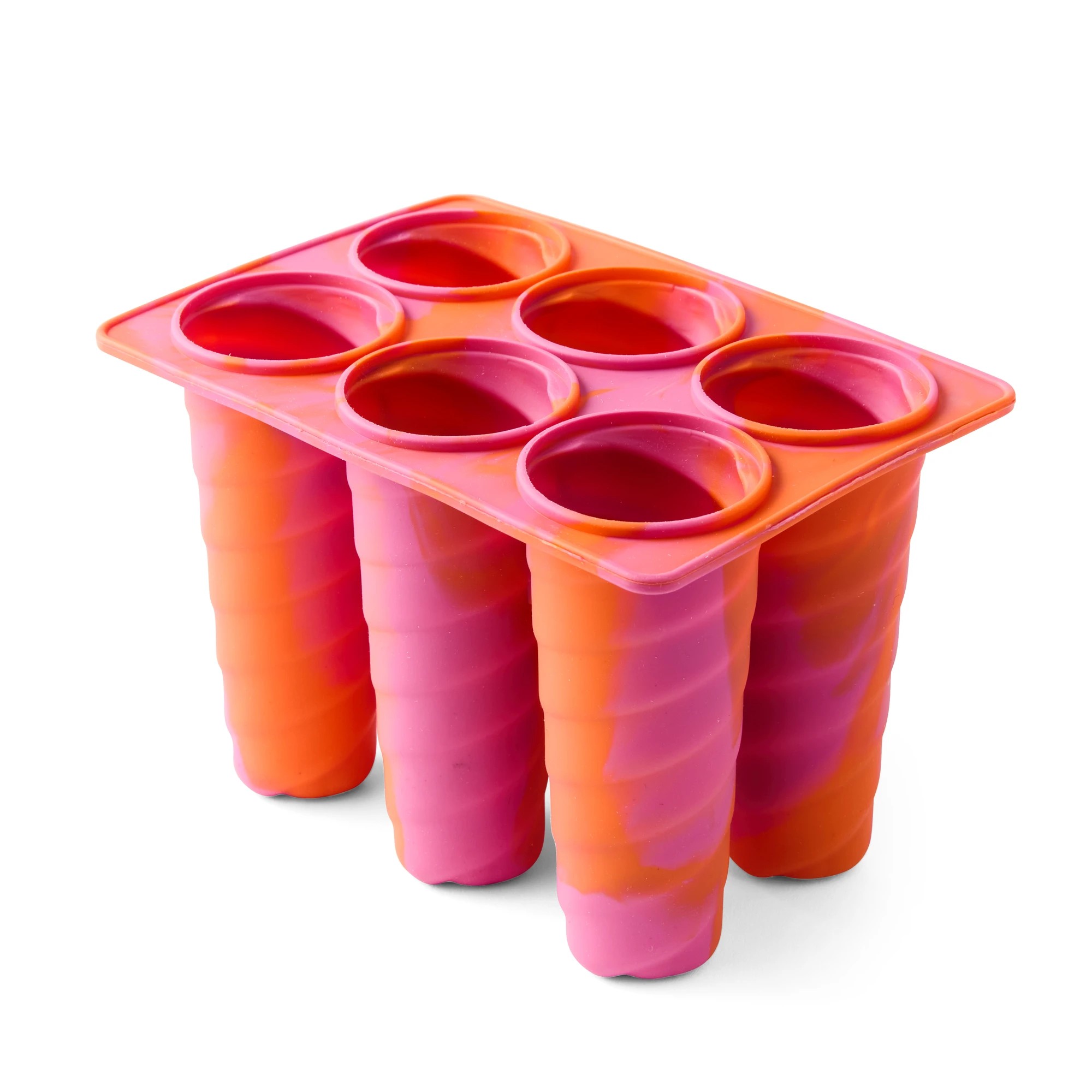 3 6 Pack Icy Pole Maker - Pink and Orange, 3 of 8